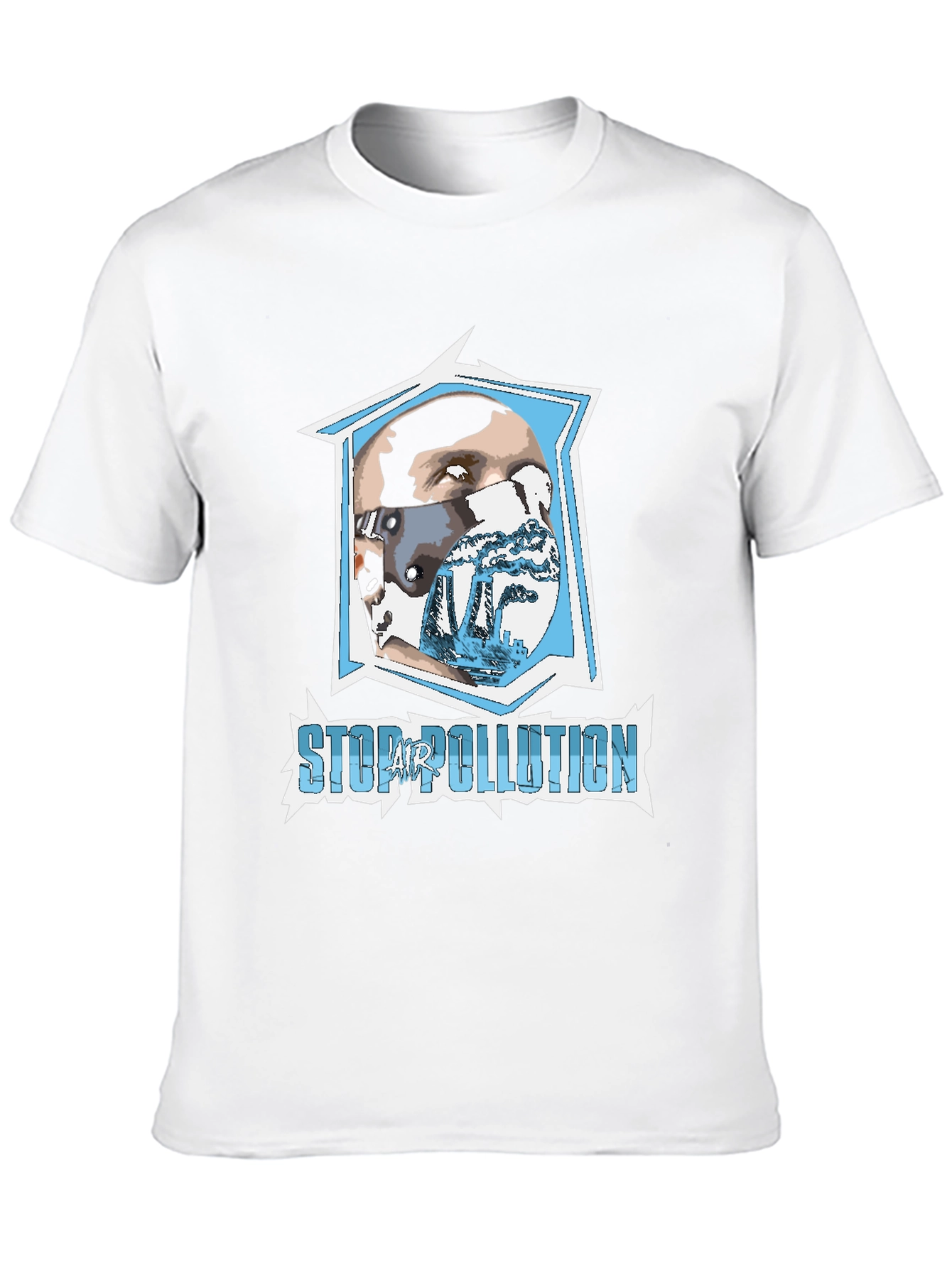Stop Air Pollution Graphic T-Shirt - Eco-Friendly Fashion