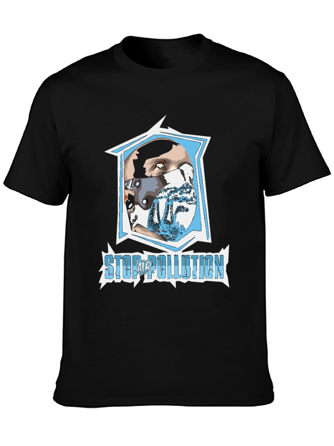 Stop Air Pollution Graphic T-Shirt - Eco-Friendly Fashion