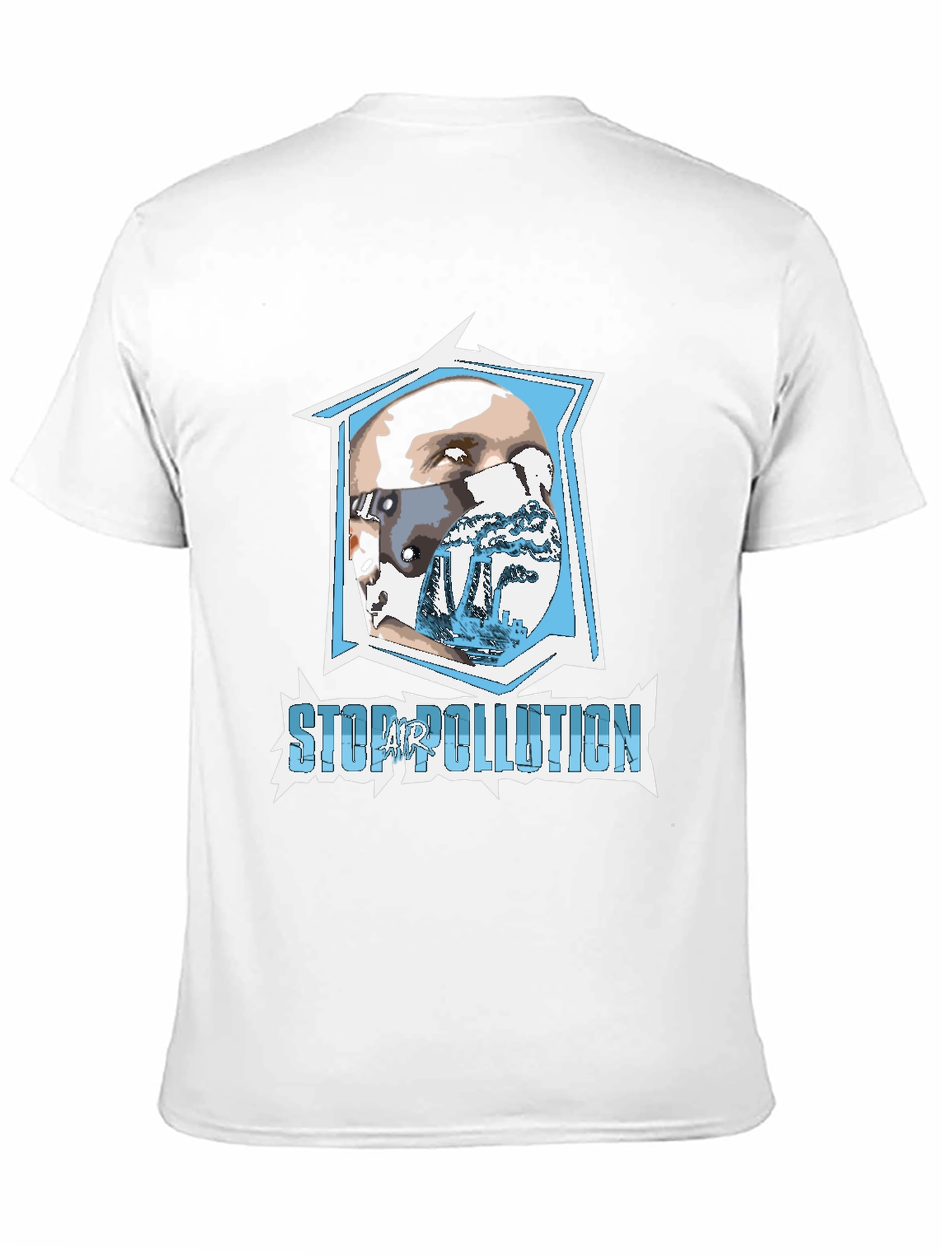 Stop Air Pollution Graphic T-Shirt - Eco-Friendly Fashion
