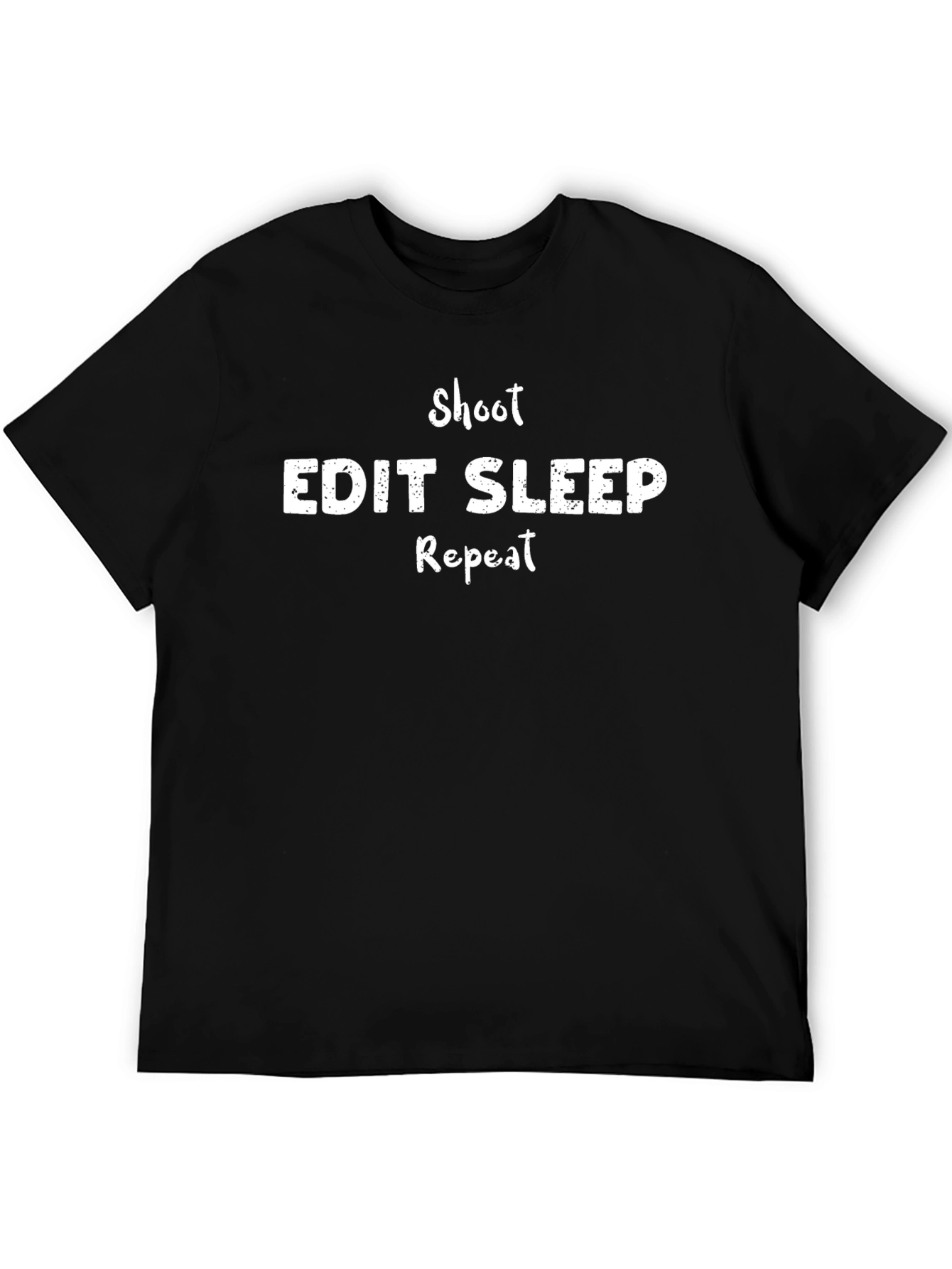 Shoot Edit Sleep Repeat Graphic T-Shirt
