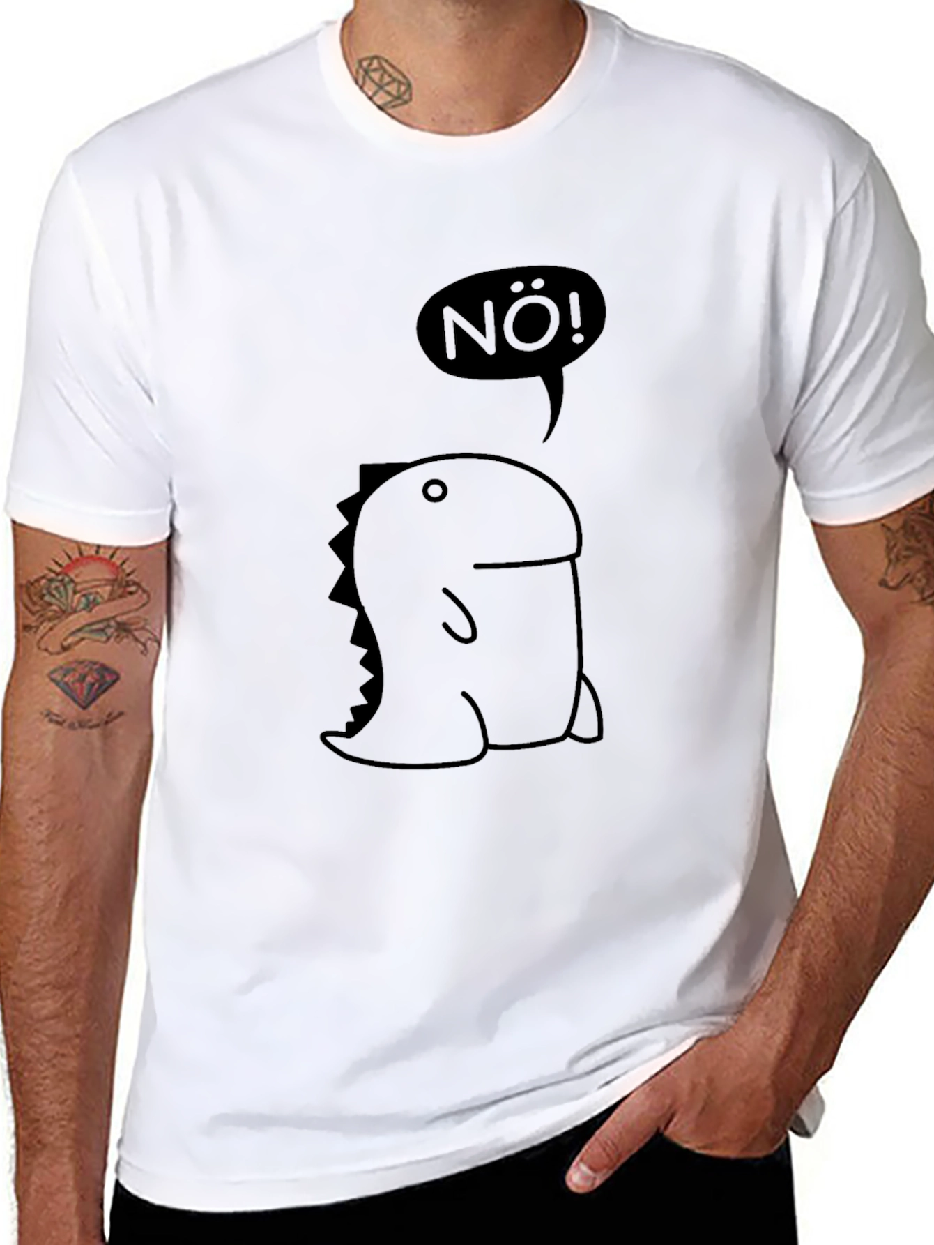 Nö! Dinosaur T-Shirt - Black