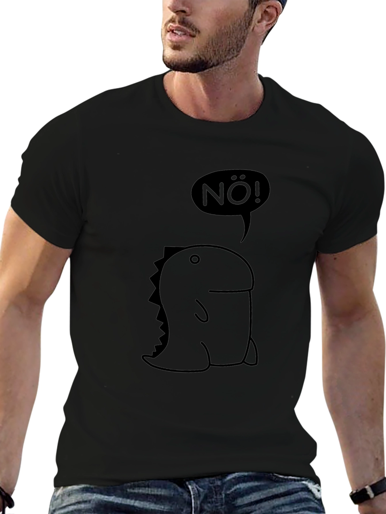 Nö! Dinosaur T-Shirt - Black