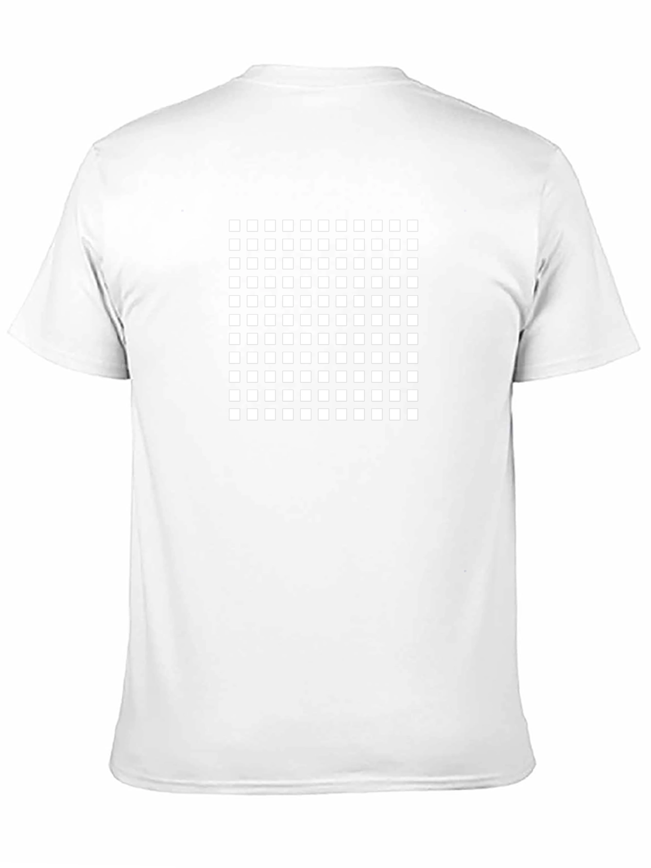 Grid Pattern Black T-Shirt