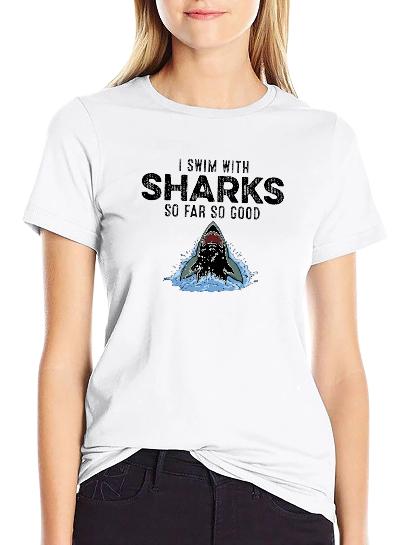 I Swim with Sharks Graphic Tee
