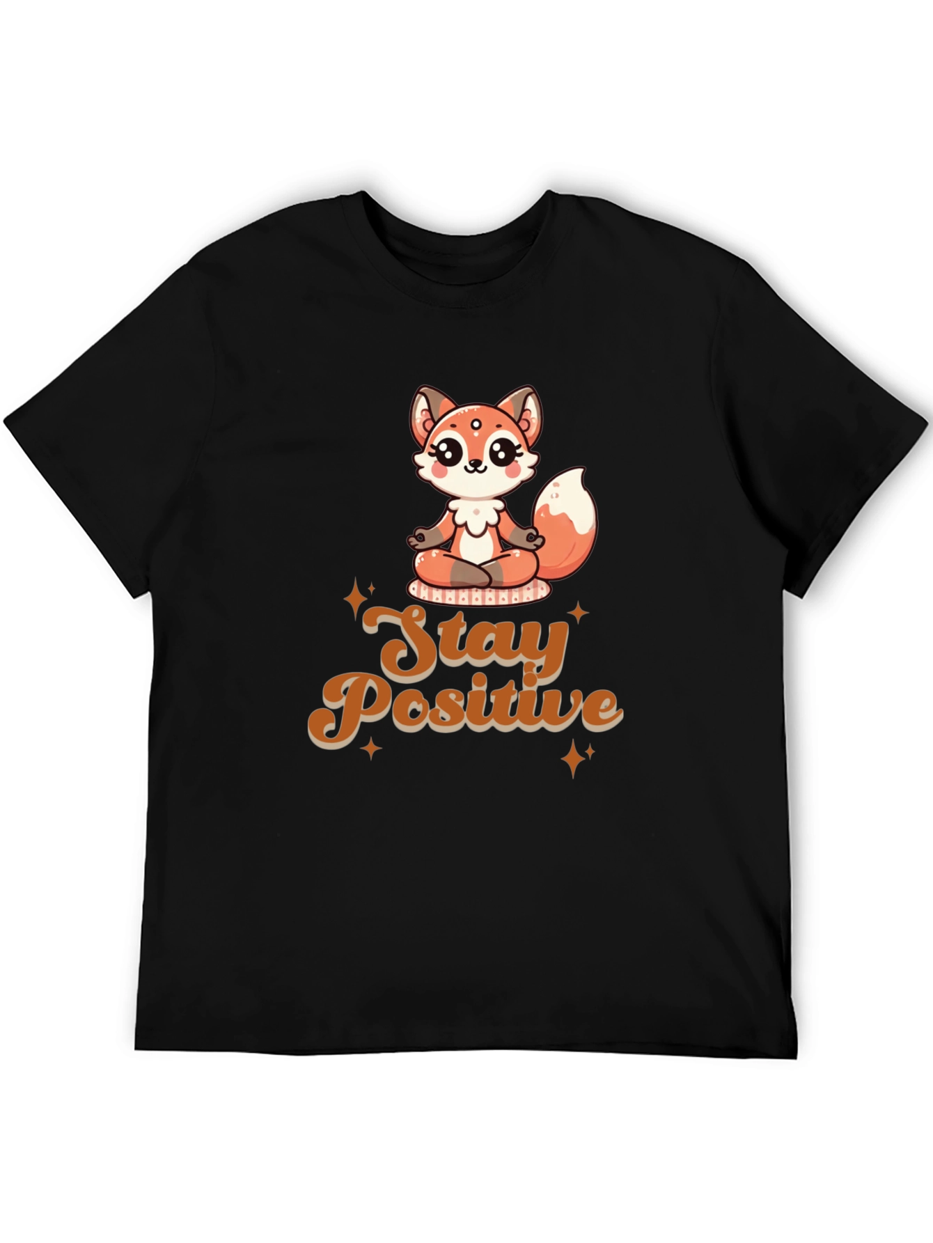 Stay Positive Meditation Fox T-Shirt