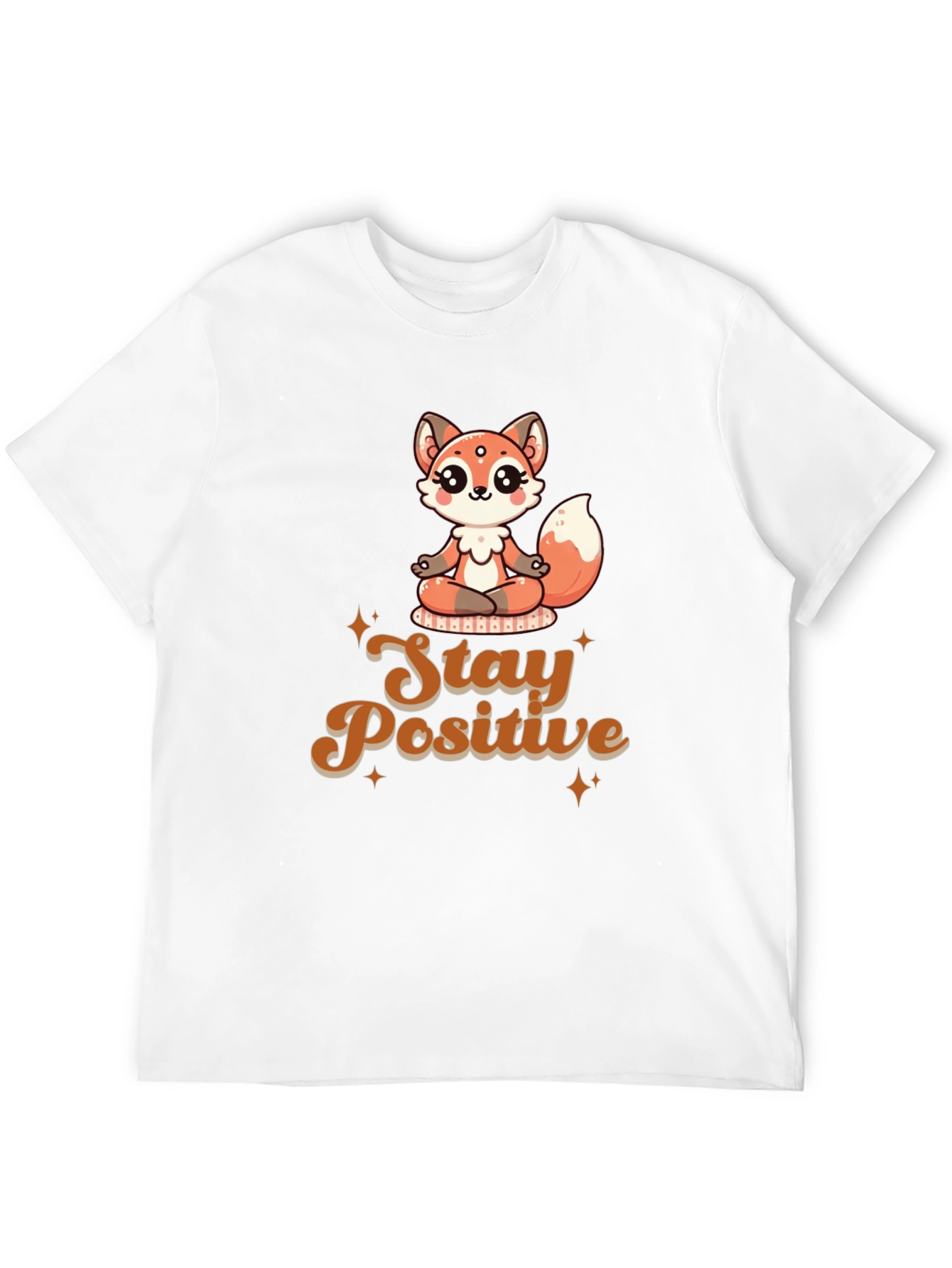 Stay Positive Meditation Fox T-Shirt
