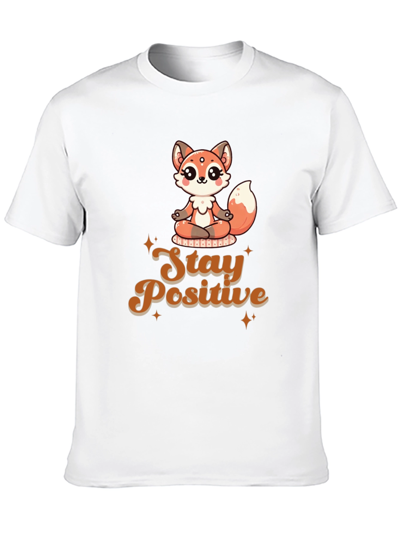Stay Positive Meditation Fox T-Shirt
