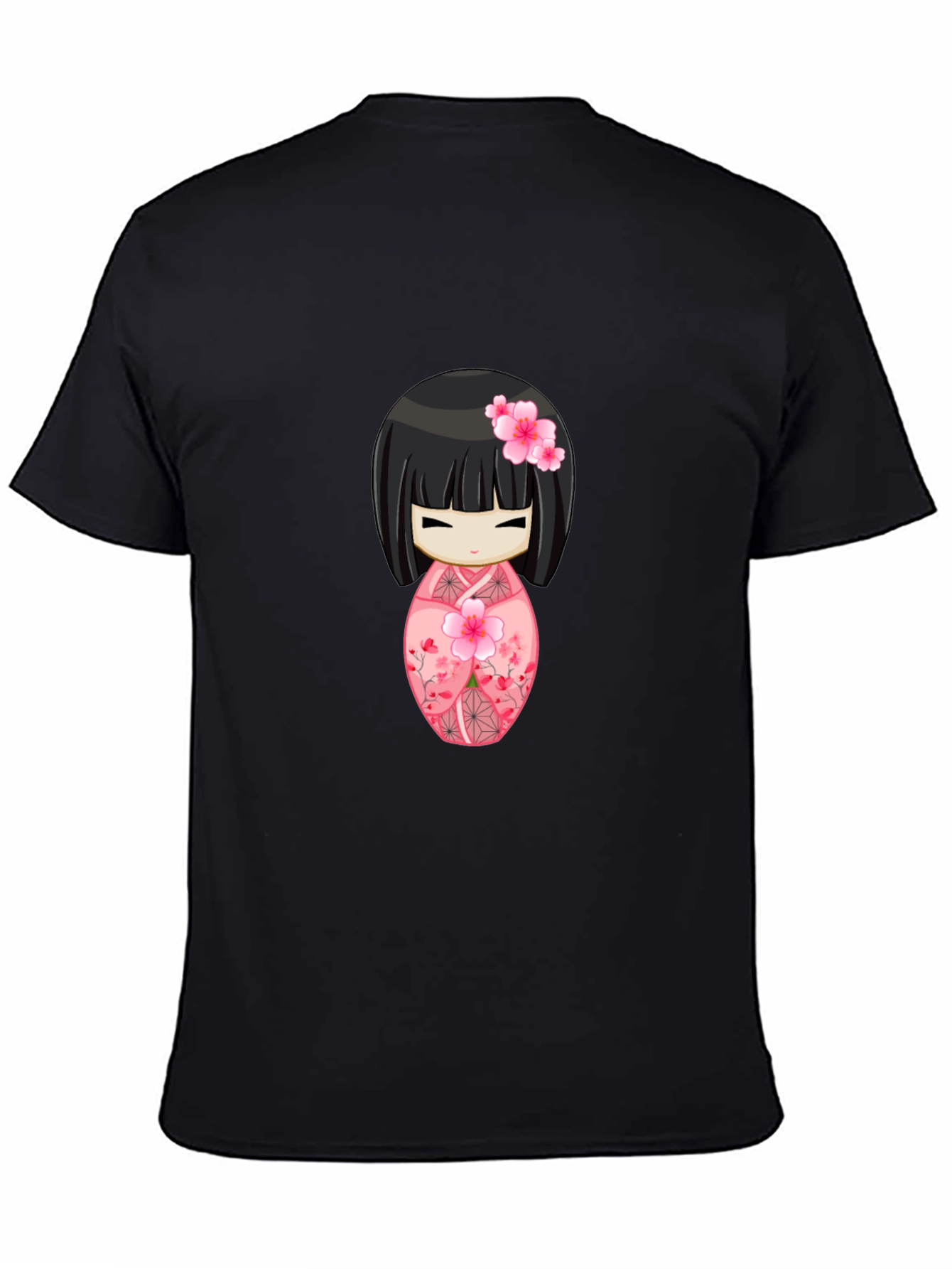 Kokeshi Doll Graphic Tee - Anime Style Shirt