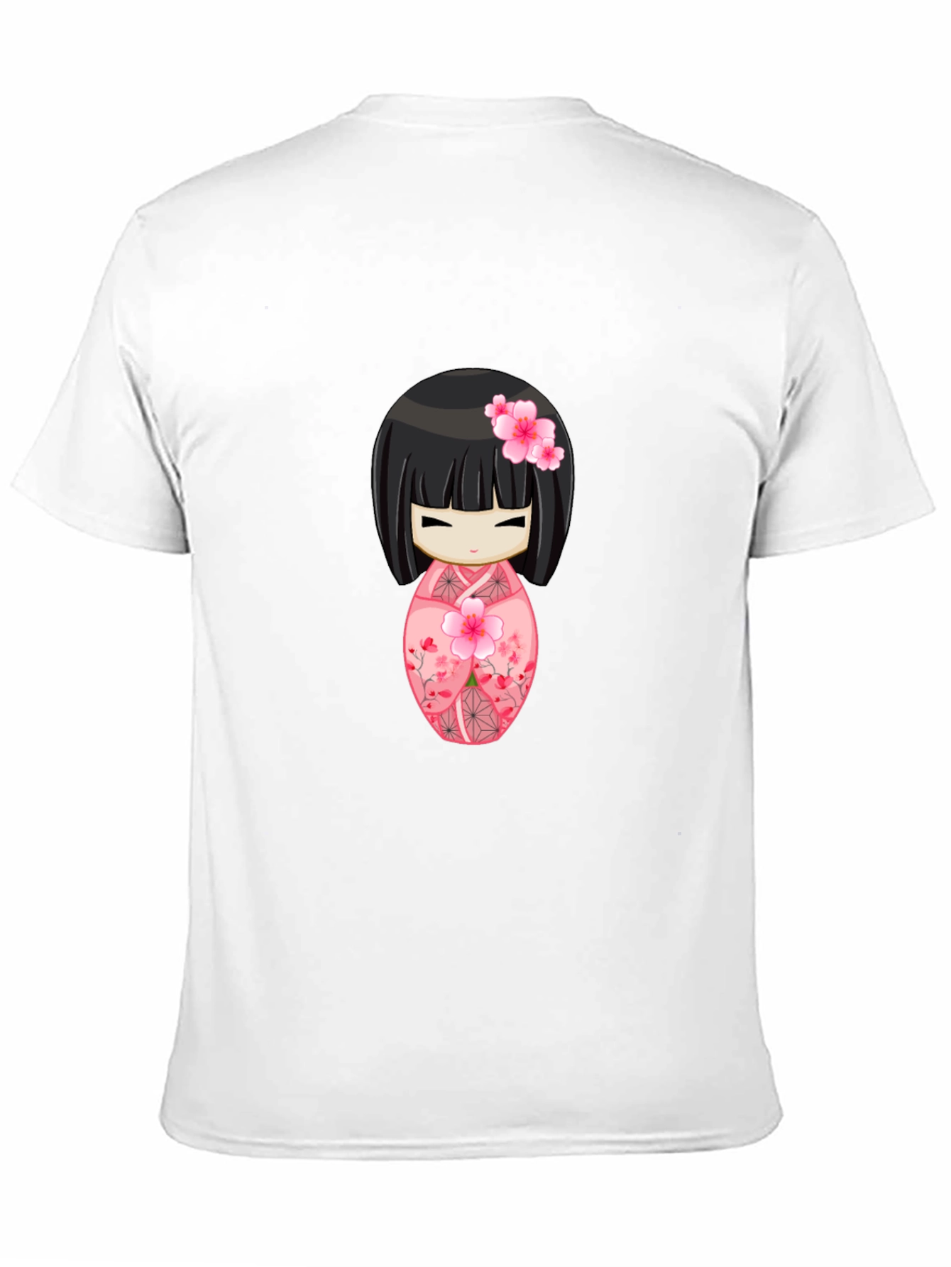 Kokeshi Doll Graphic Tee - Anime Style Shirt