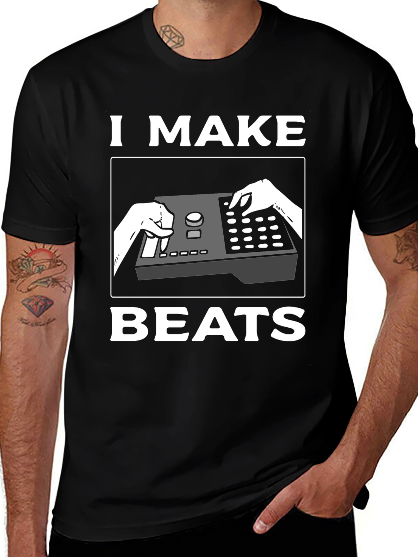 I Make Beats T-Shirt - DJ Producer Music Tee