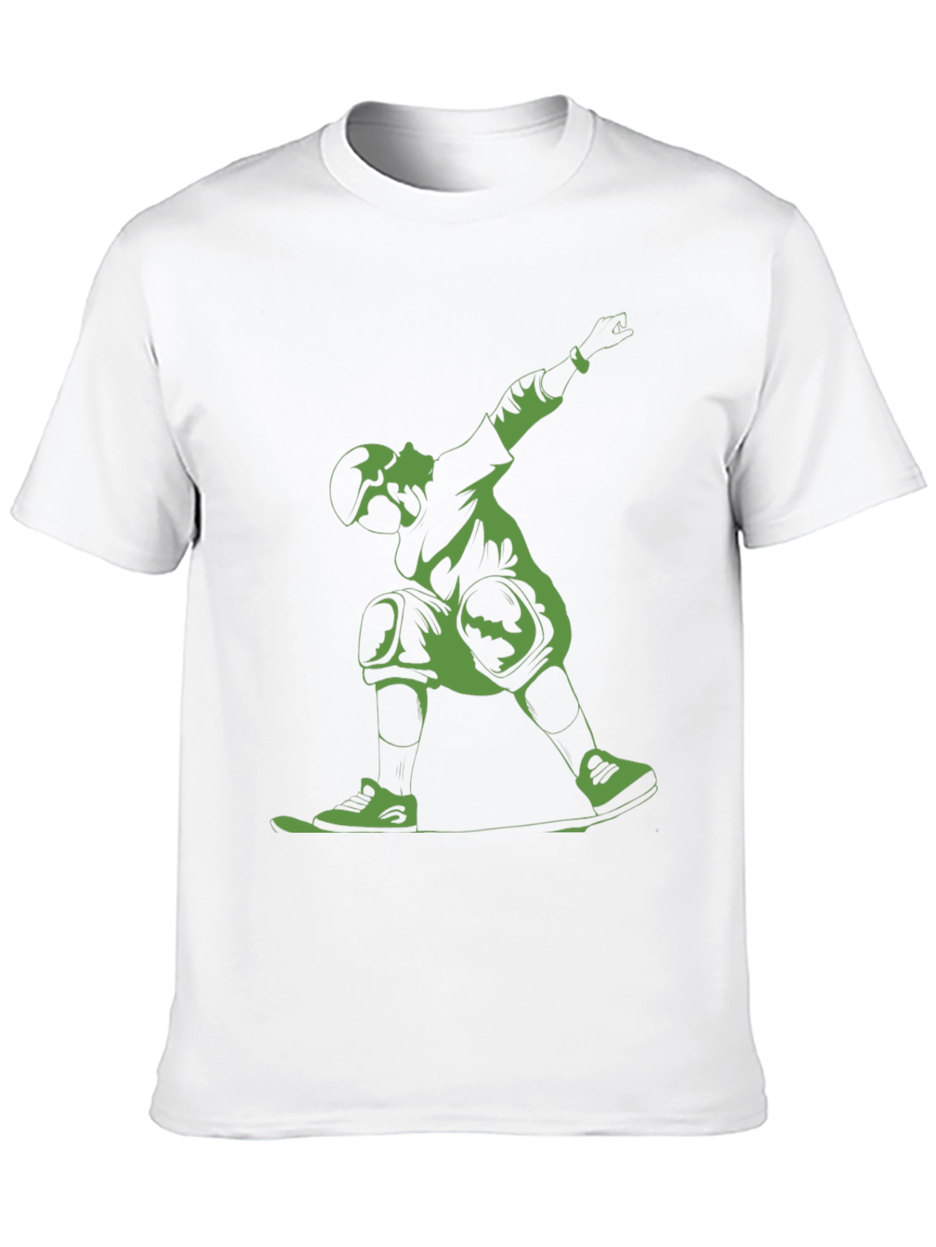 Skateboarder Graphic Tee - Black Cotton Blend