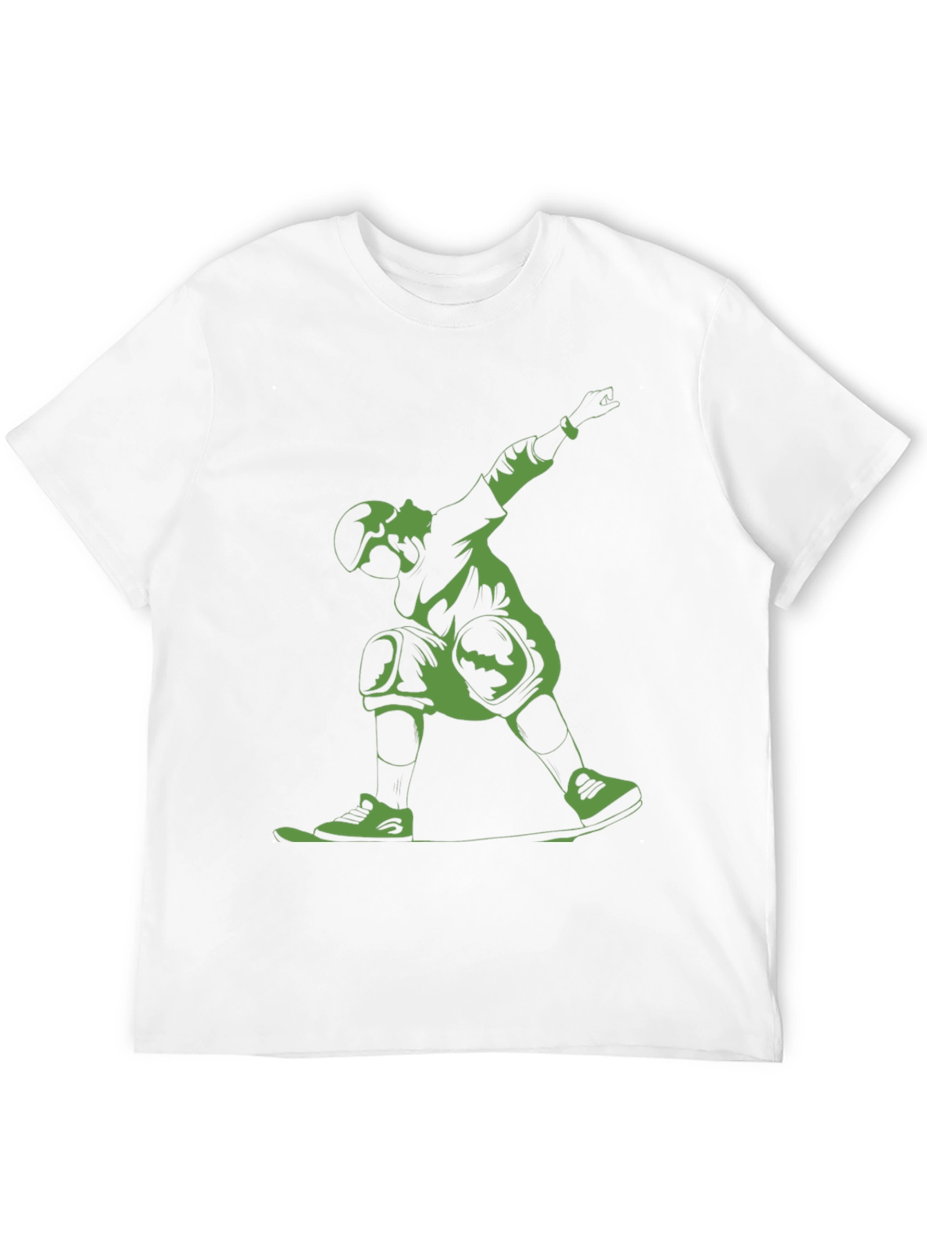 Skateboarder Graphic Tee - Black Cotton Blend
