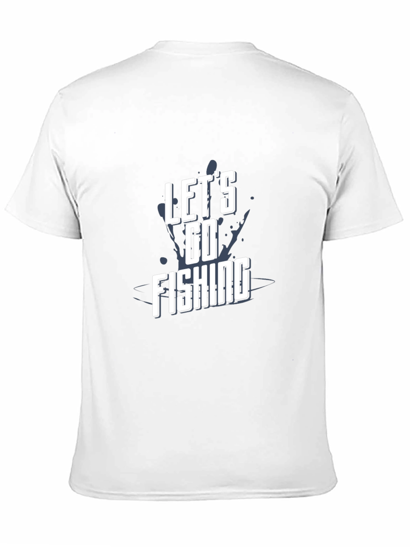 Lets Go Fishing Graphic Tee - Black