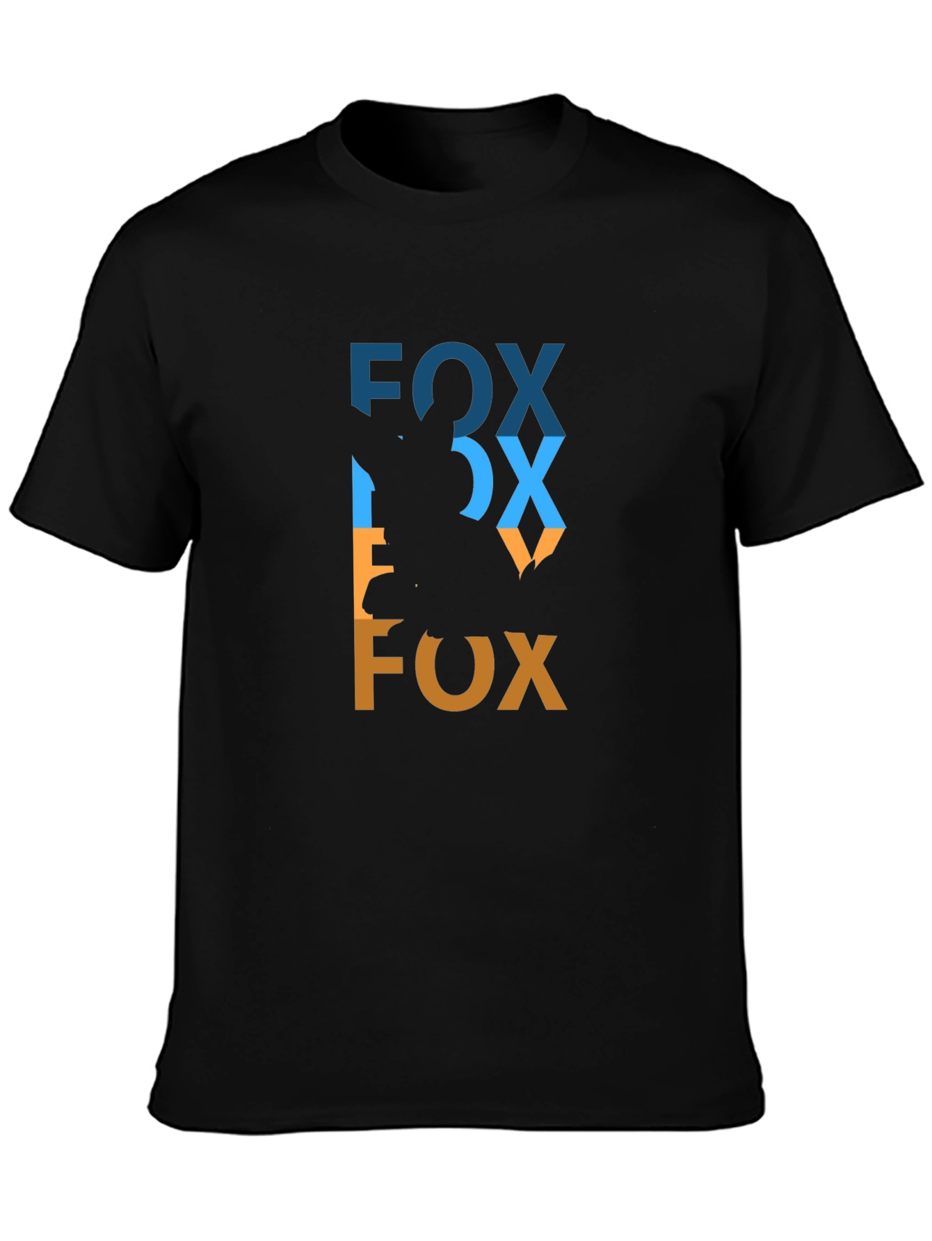 Fox Graphic Tee - Stylish Black T-Shirt