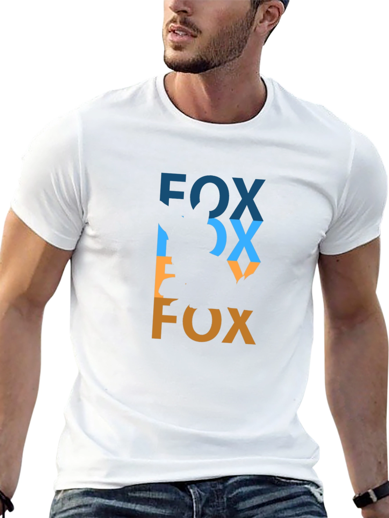 Fox Graphic Tee - Stylish Black T-Shirt