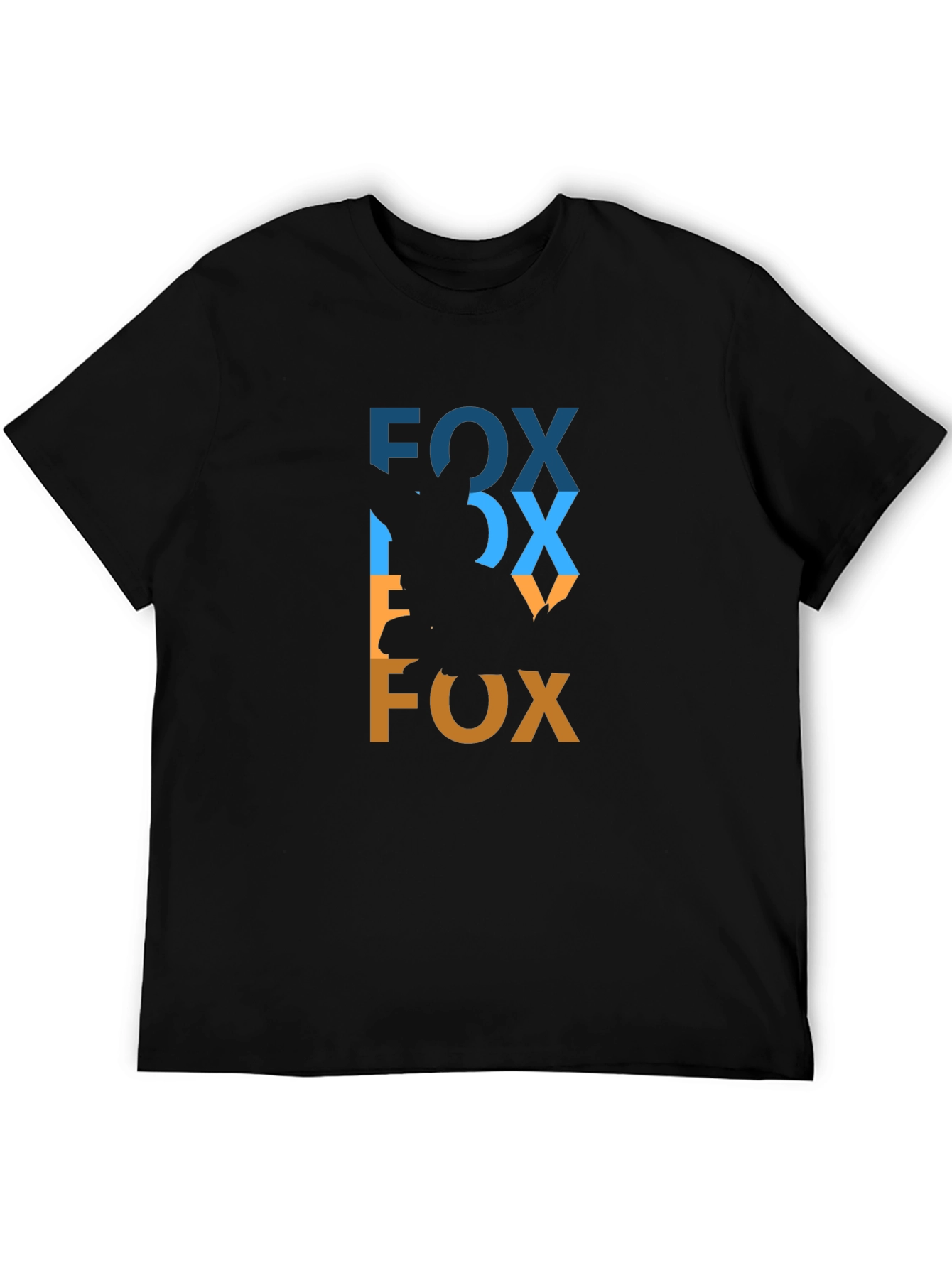 Fox Graphic Tee - Stylish Black T-Shirt
