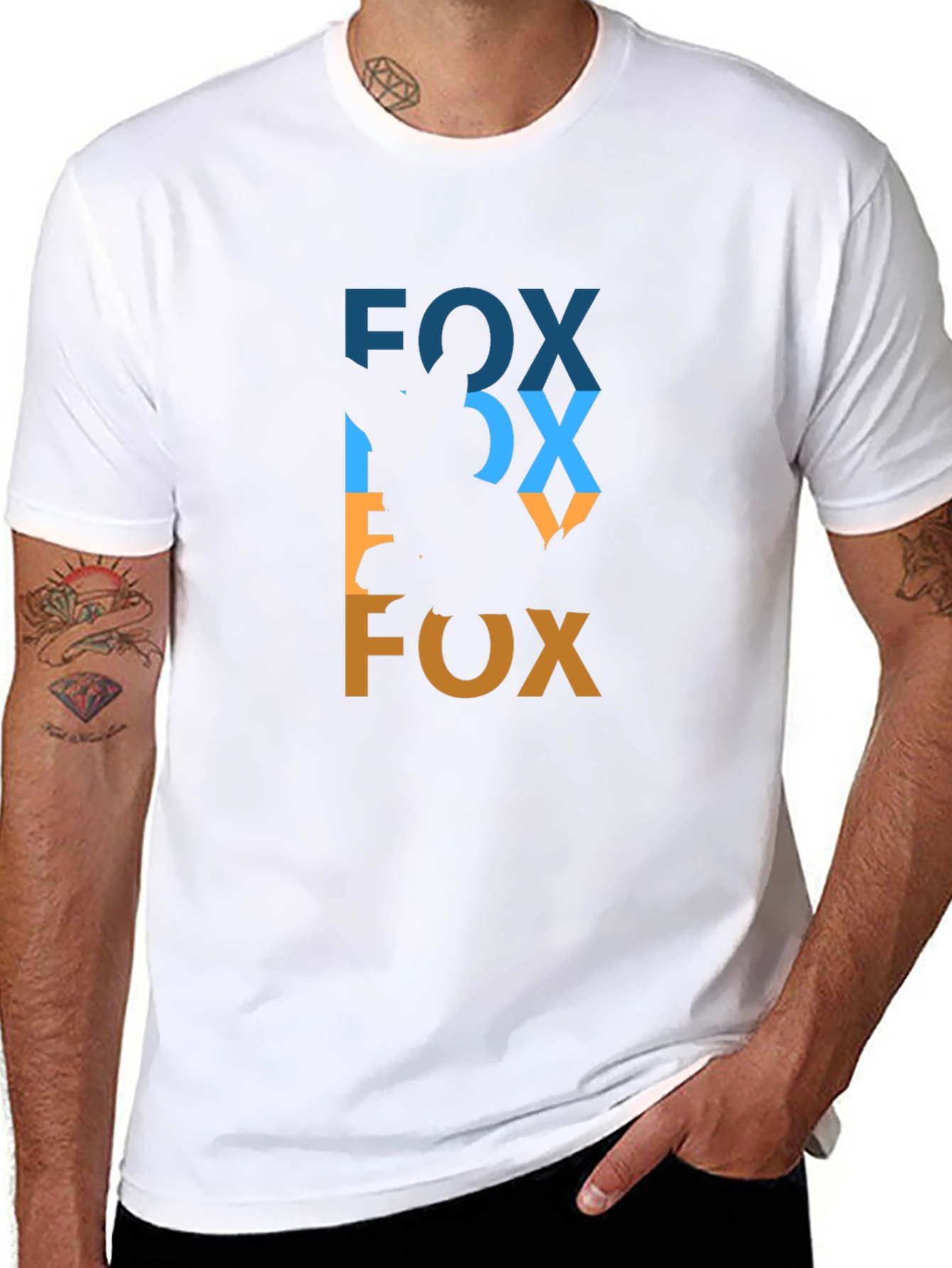 Fox Graphic Tee - Stylish Black T-Shirt