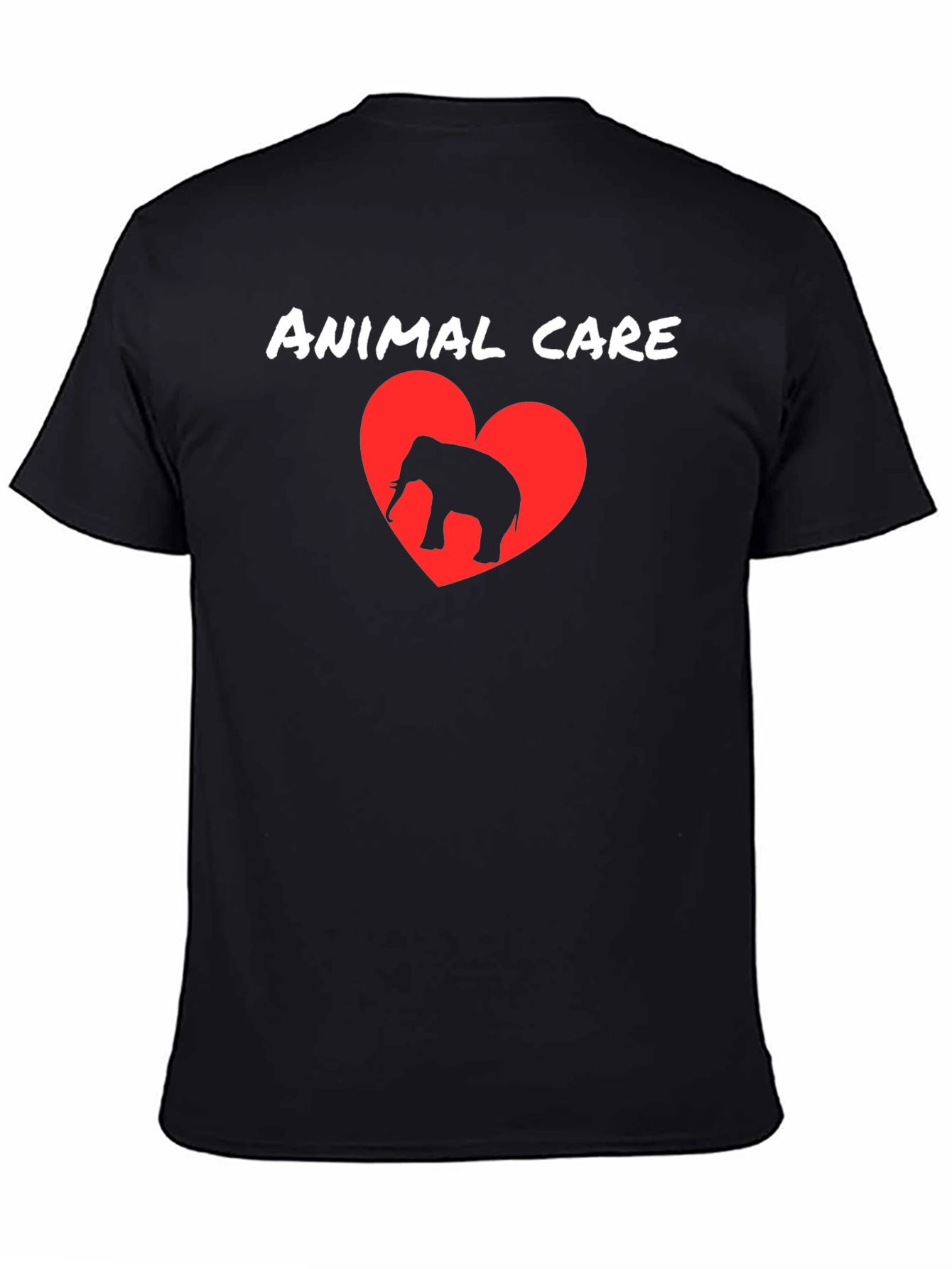 Animal Care Elephant Heart T-Shirt
