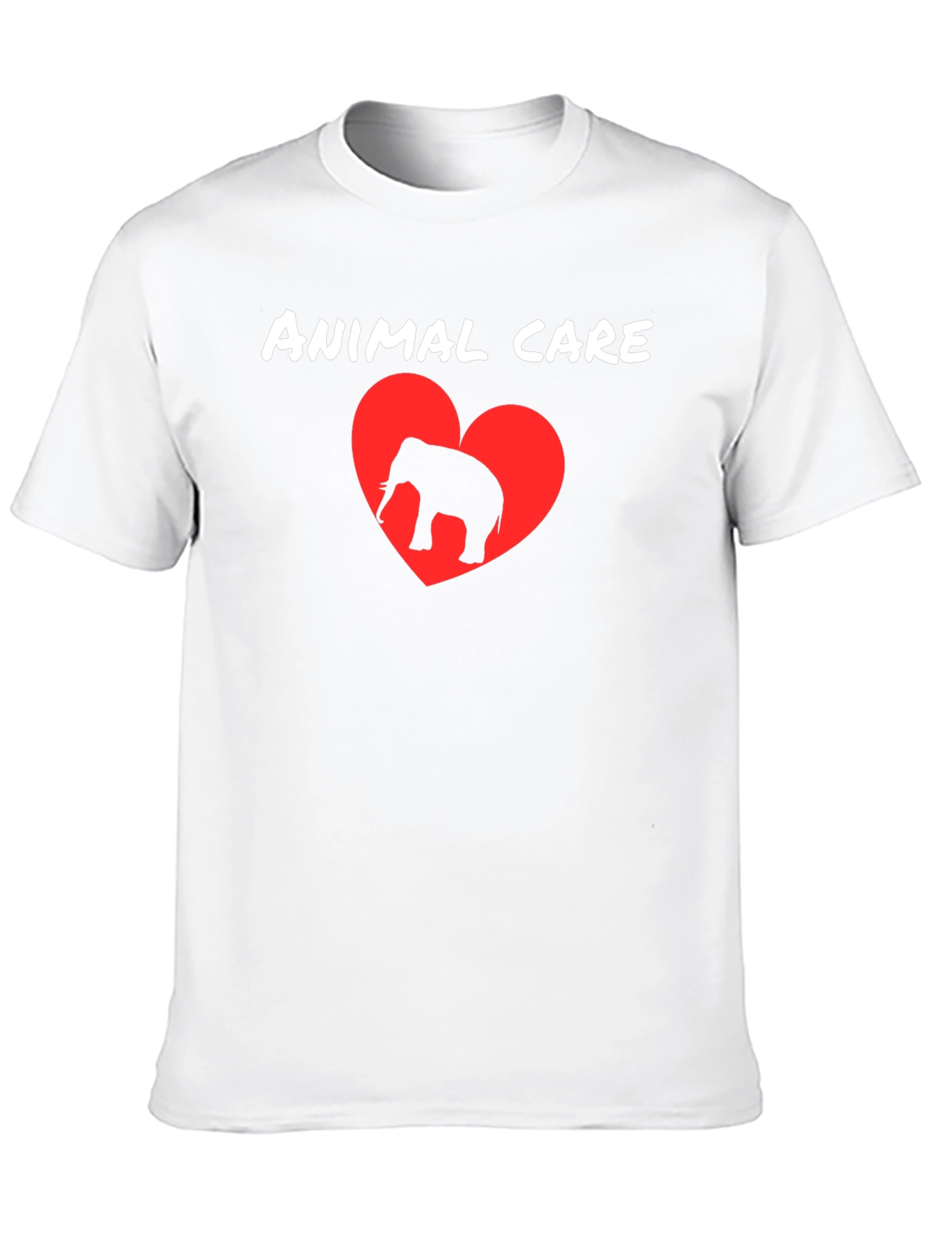 Animal Care Elephant Heart T-Shirt