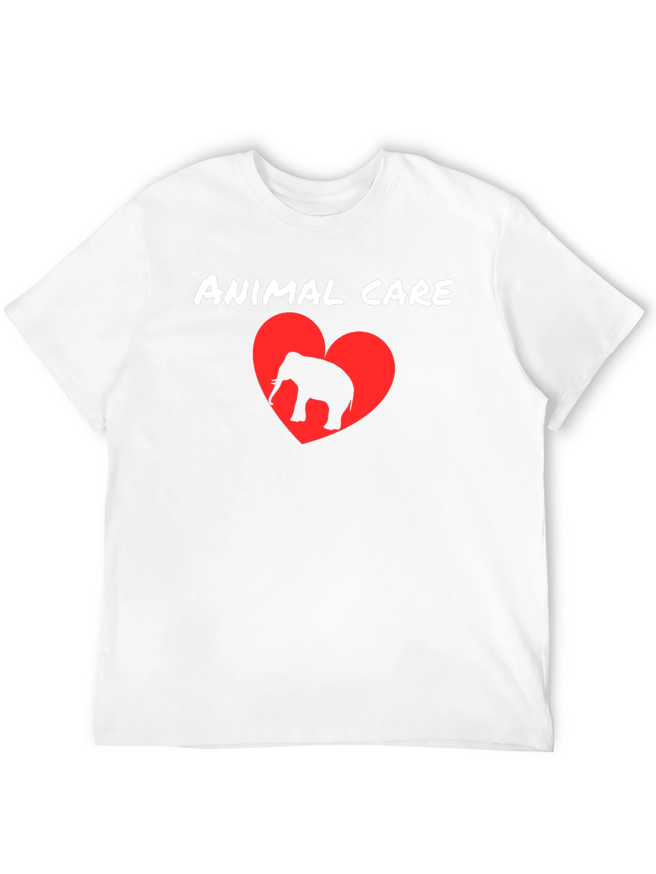 Animal Care Elephant Heart T-Shirt