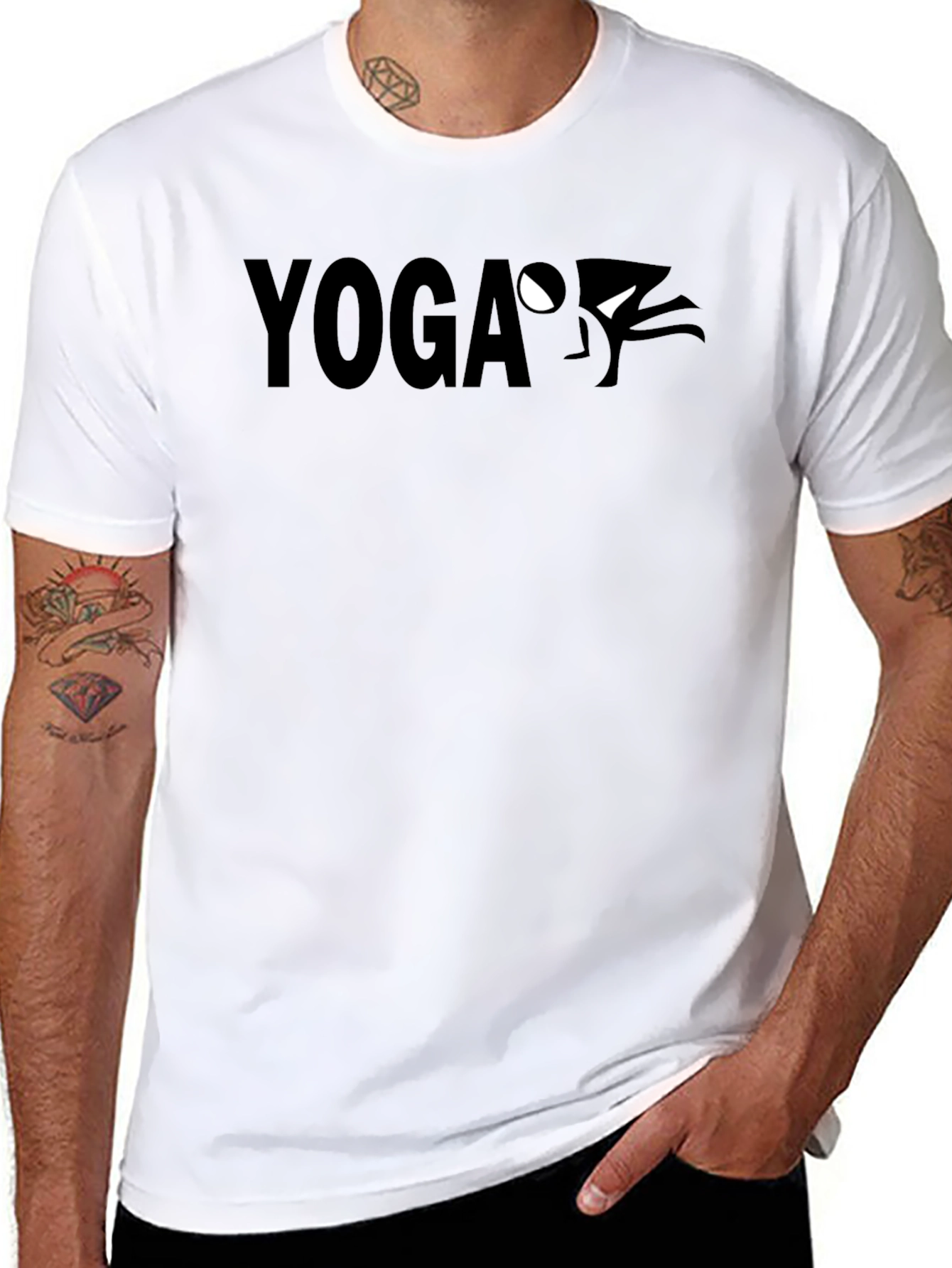 Yoga Ninja Black Graphic Tee