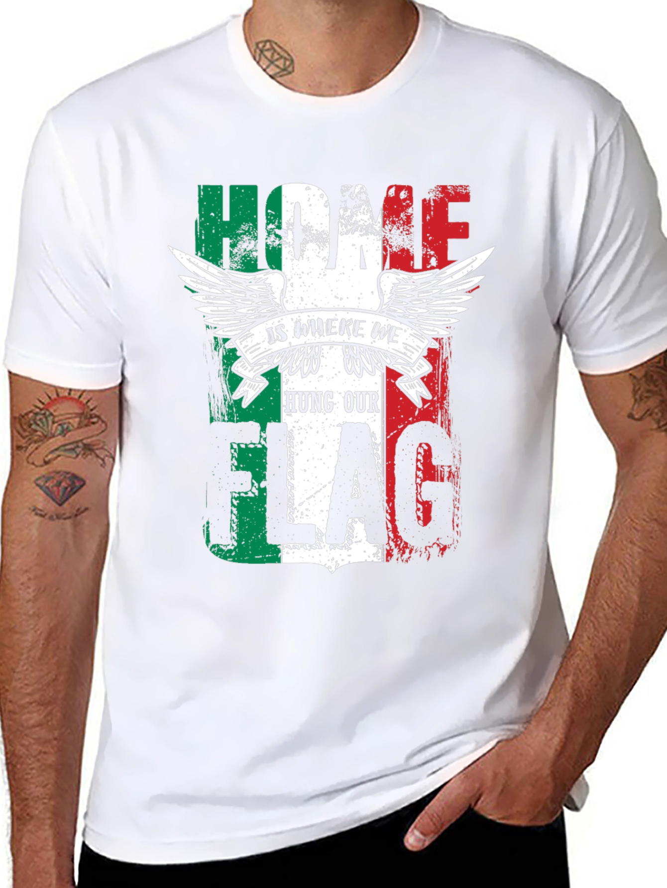 Italian Flag Home T-Shirt