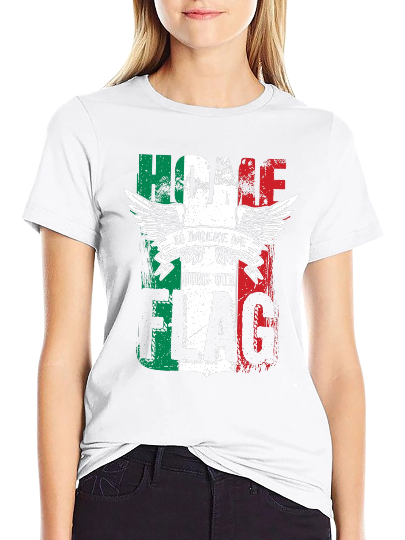 Italian Flag Home T-Shirt