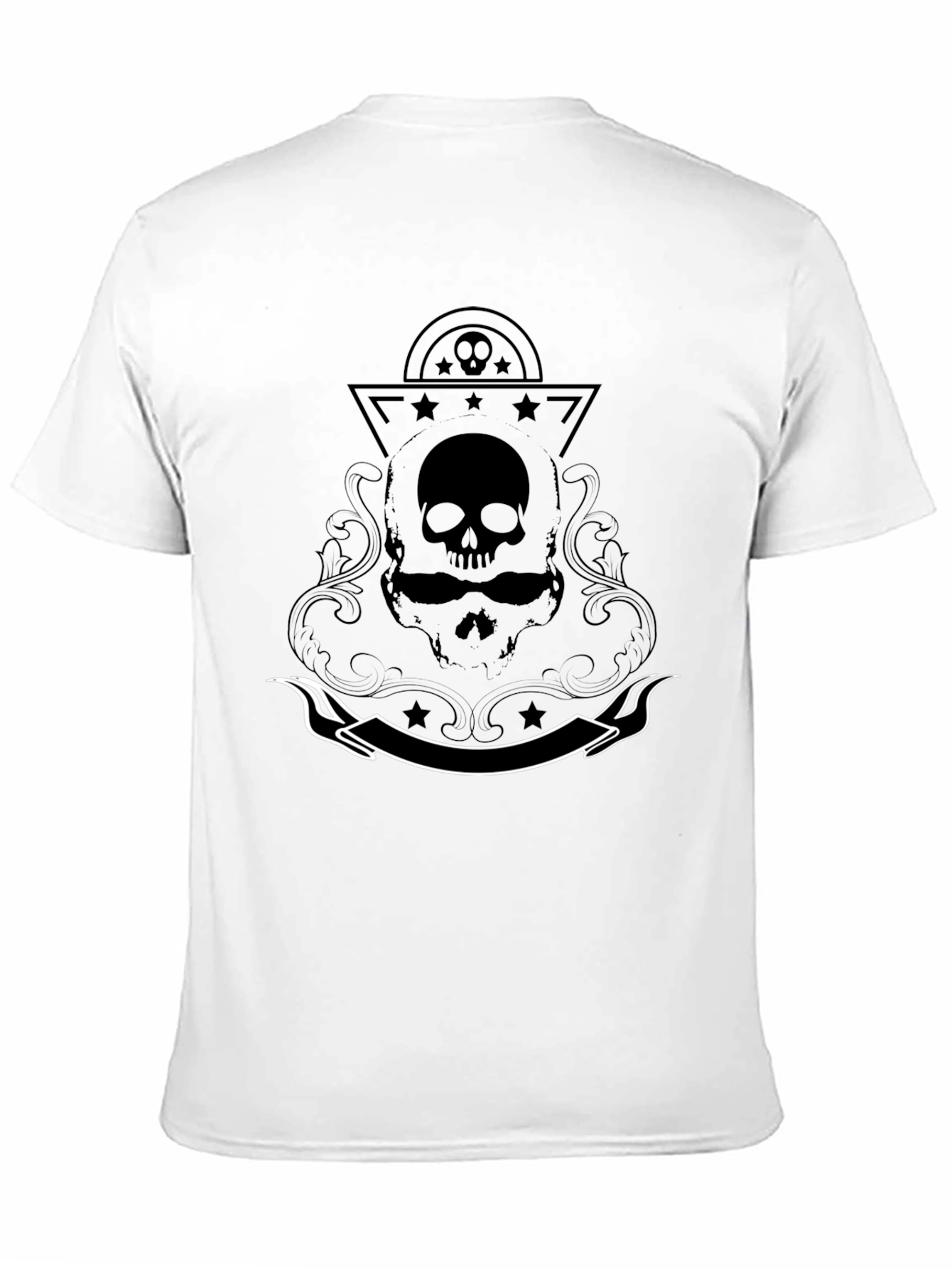 Skull & Stars Graphic T-Shirt - Edgy Streetwear