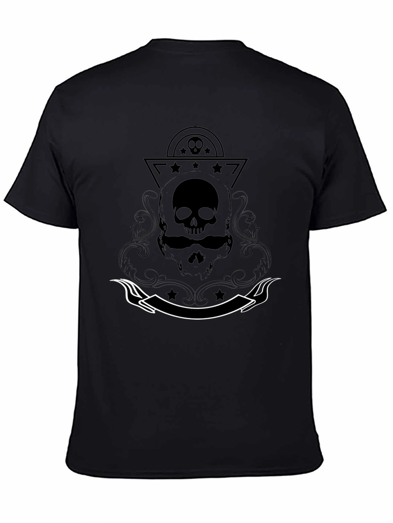 Skull & Stars Graphic T-Shirt - Edgy Streetwear
