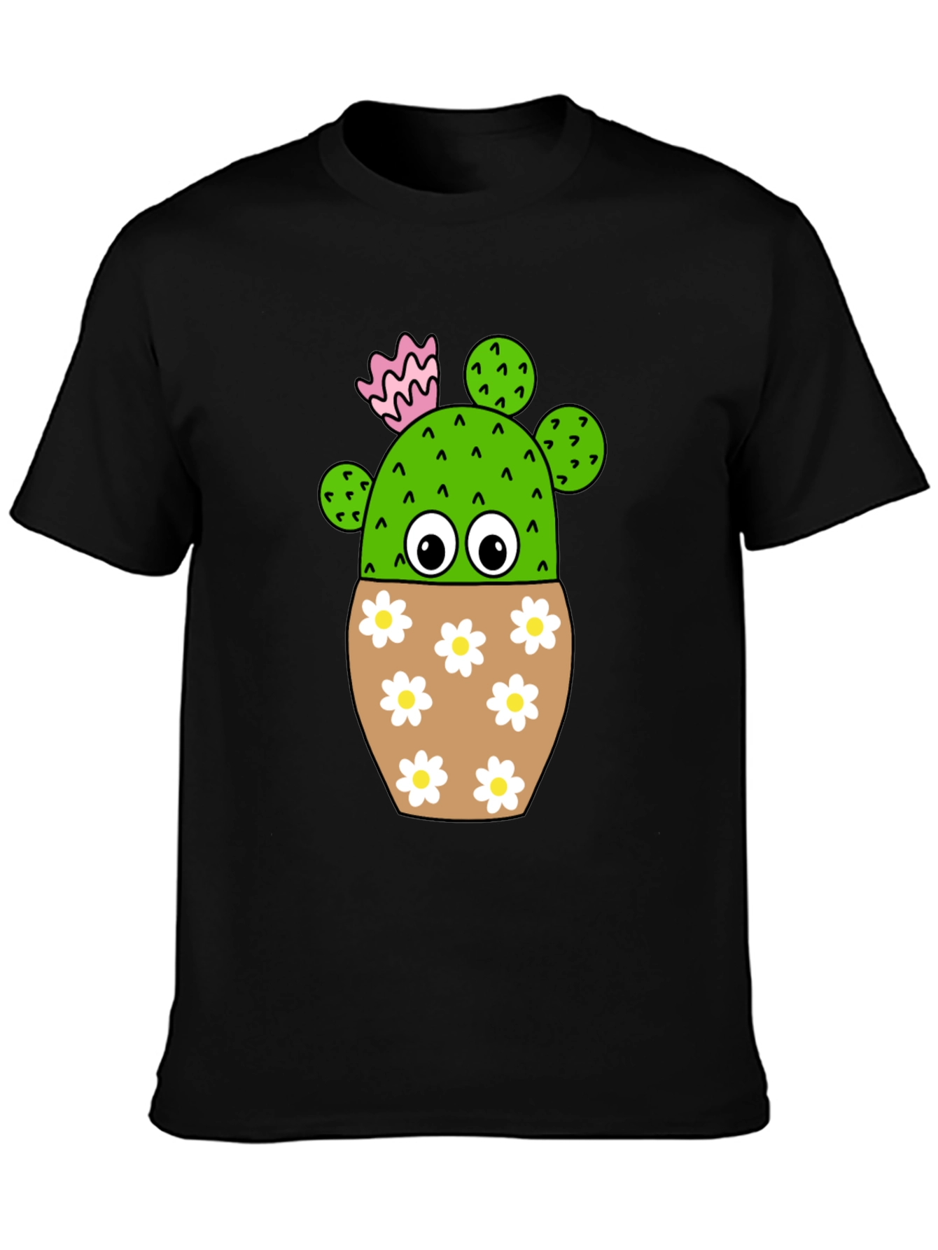Cute Cactus in Flower Pot T-Shirt