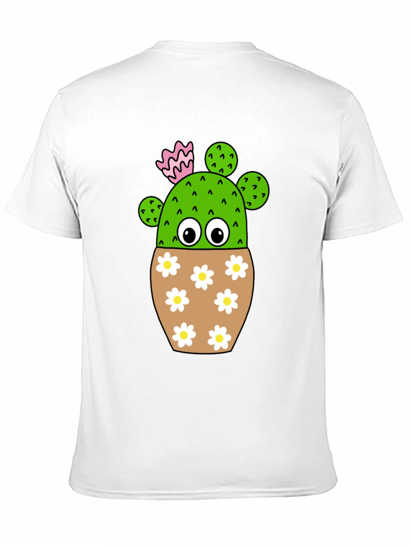 Cute Cactus in Flower Pot T-Shirt