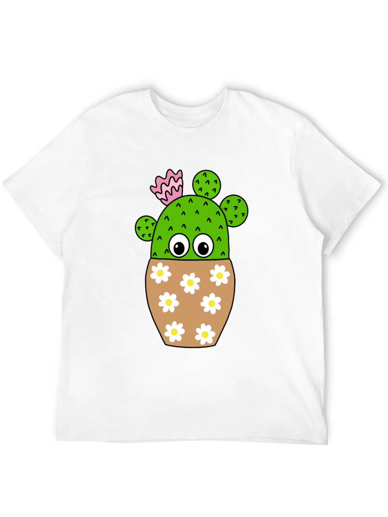 Cute Cactus in Flower Pot T-Shirt
