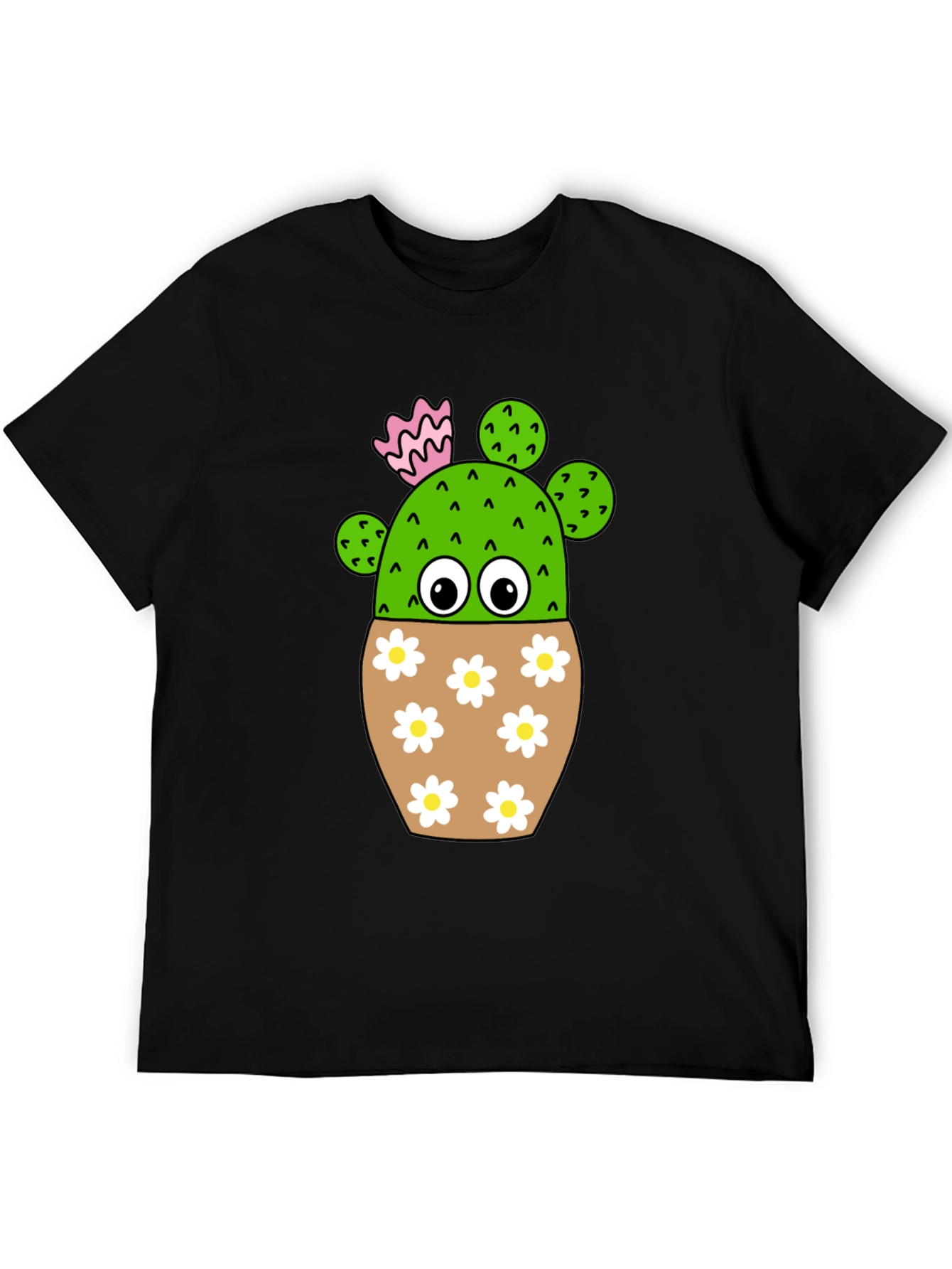 Cute Cactus in Flower Pot T-Shirt
