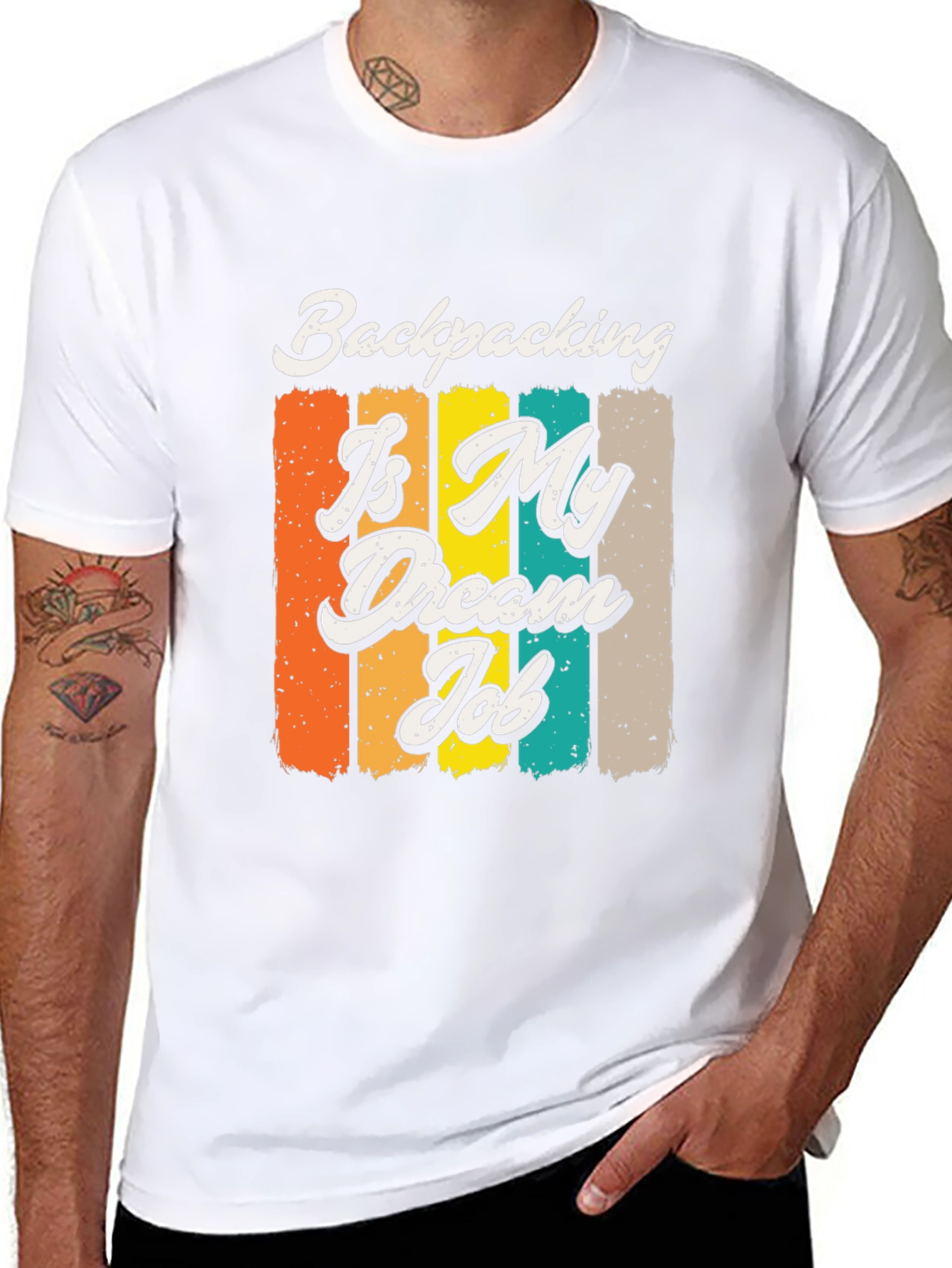 Backpacking Is My Dream Job Graphic Tee