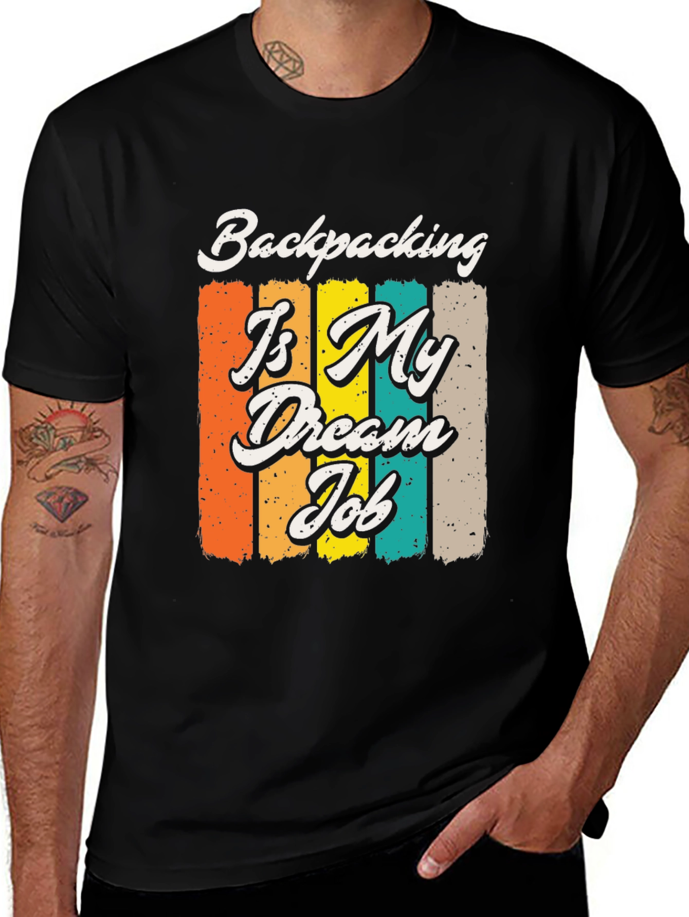 Backpacking Is My Dream Job Graphic Tee
