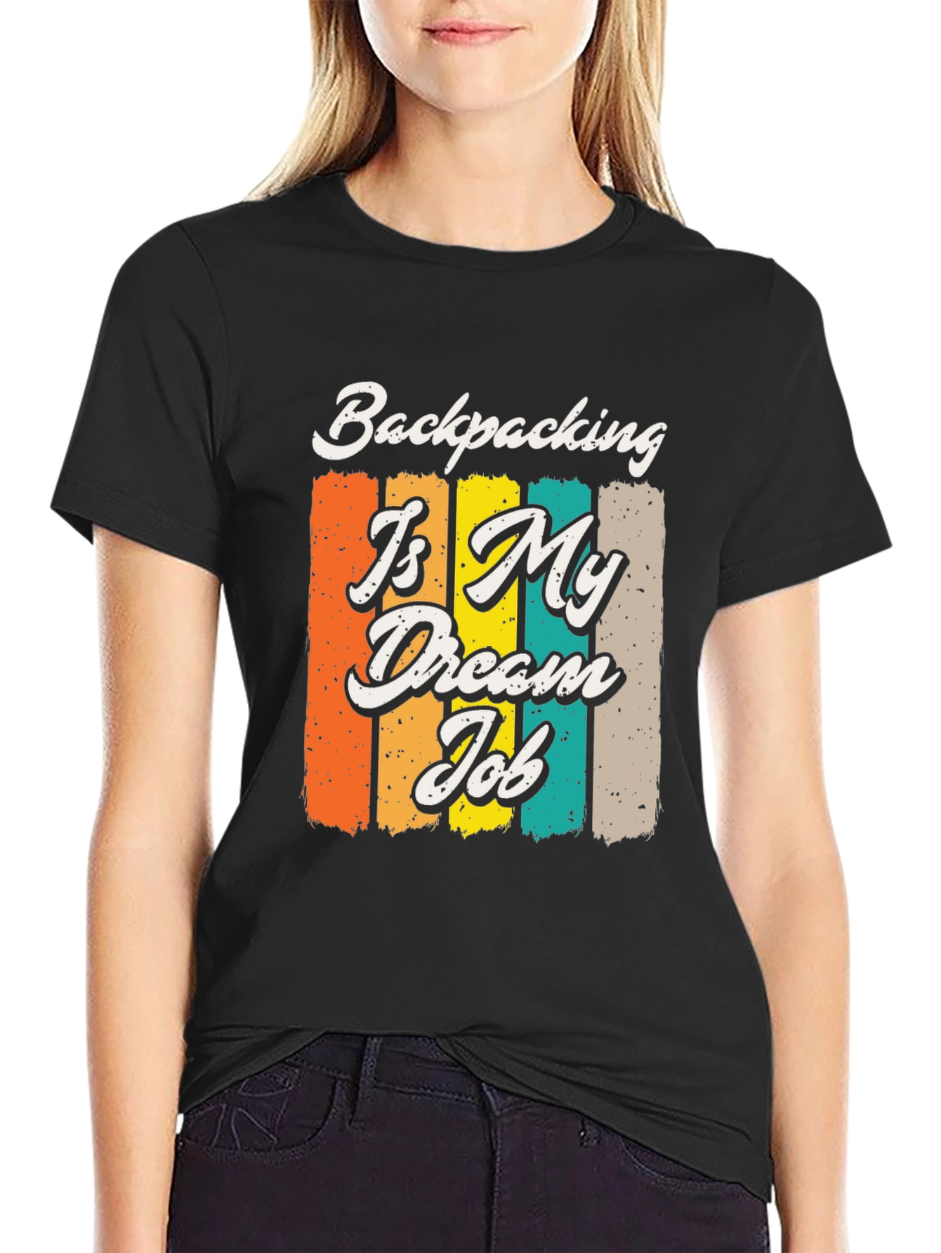Backpacking Is My Dream Job Graphic Tee