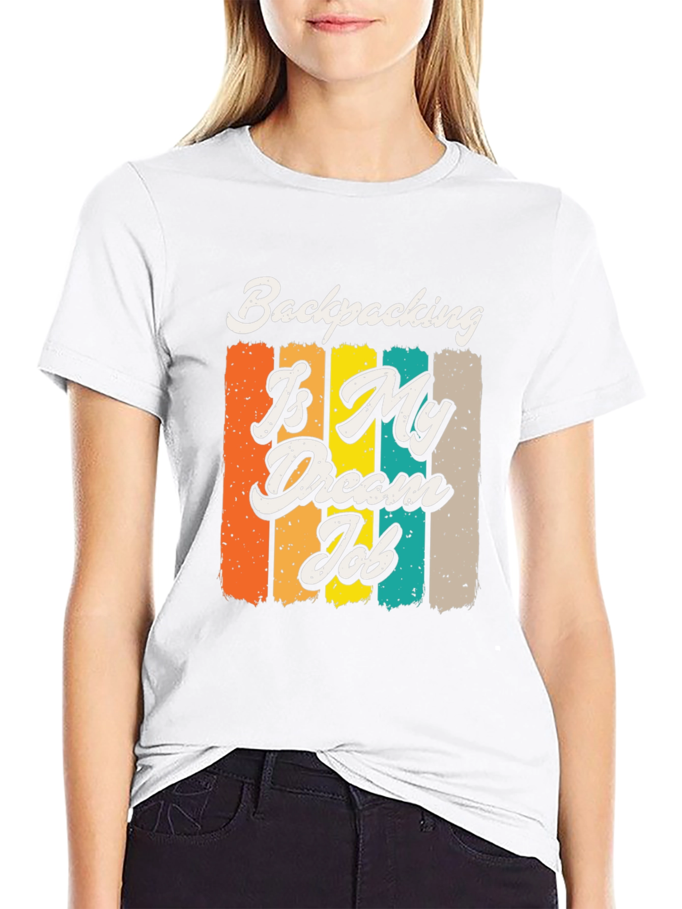 Backpacking Is My Dream Job Graphic Tee