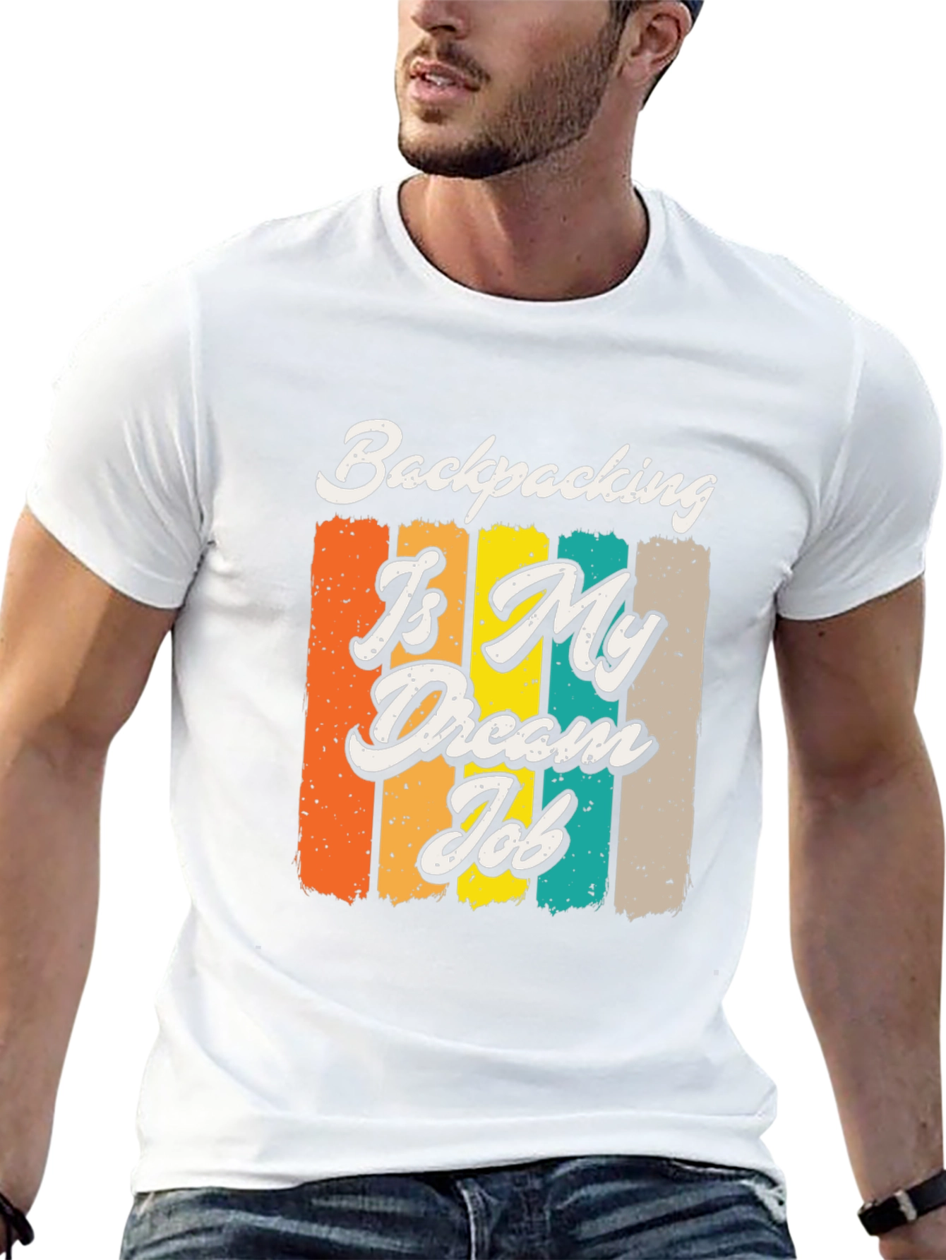 Backpacking Is My Dream Job Graphic Tee