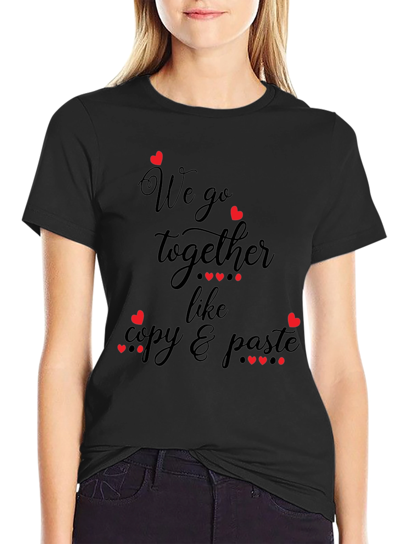 Matching Couple Copy & Paste T-Shirt