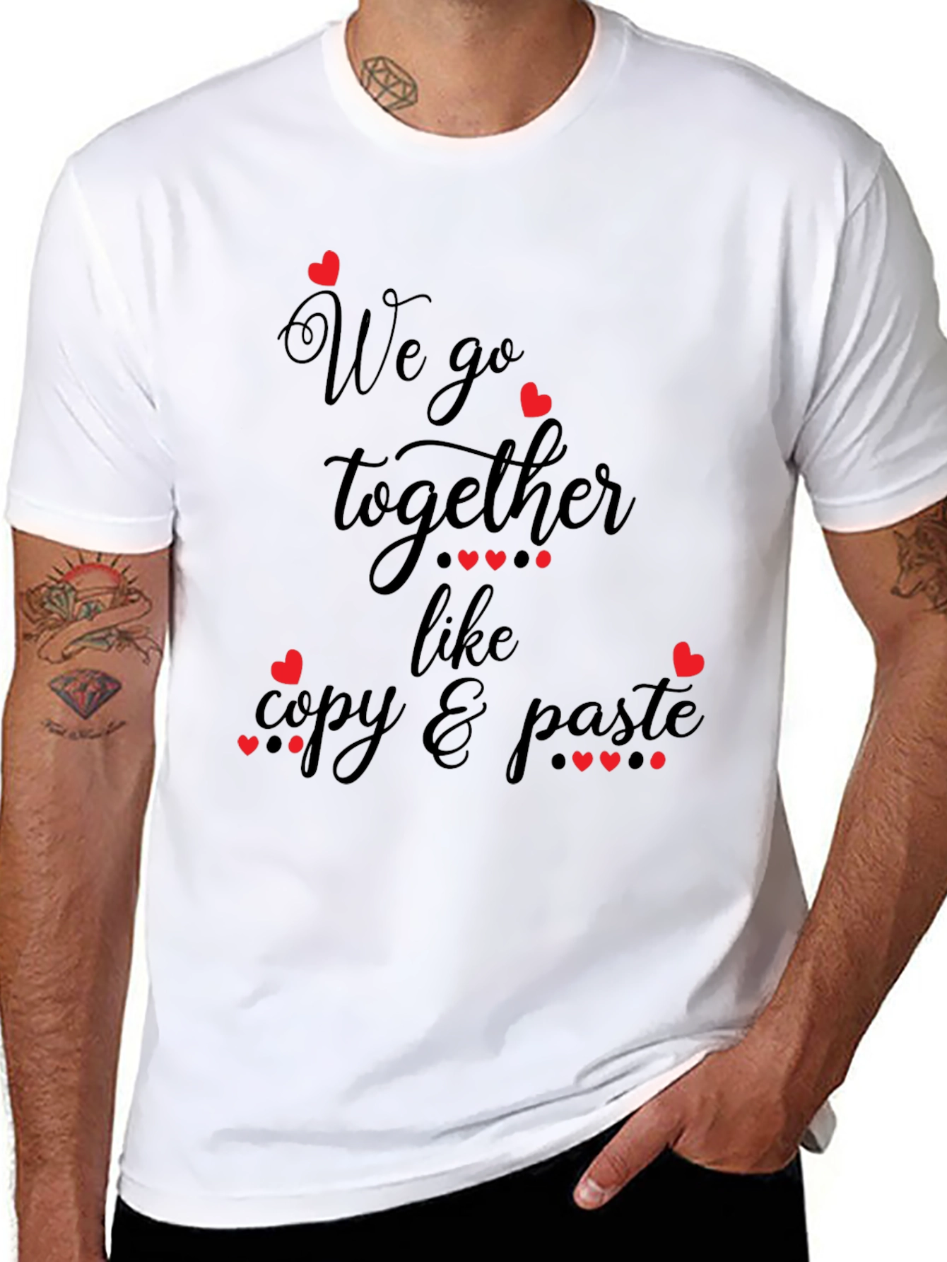 Matching Couple Copy & Paste T-Shirt