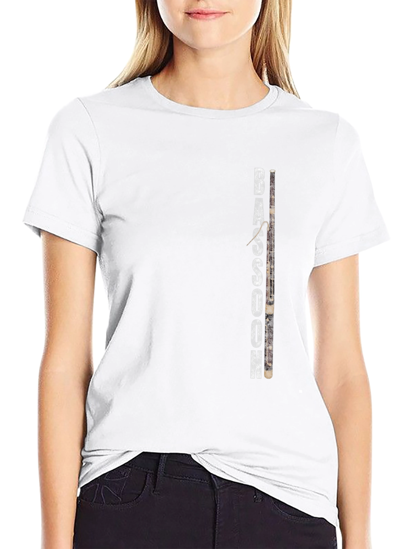 Bassoon Instrument Graphic Print T-Shirt