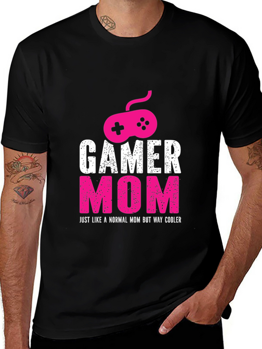 Gamer Mom Graphic T-Shirt - Fun Cool Design