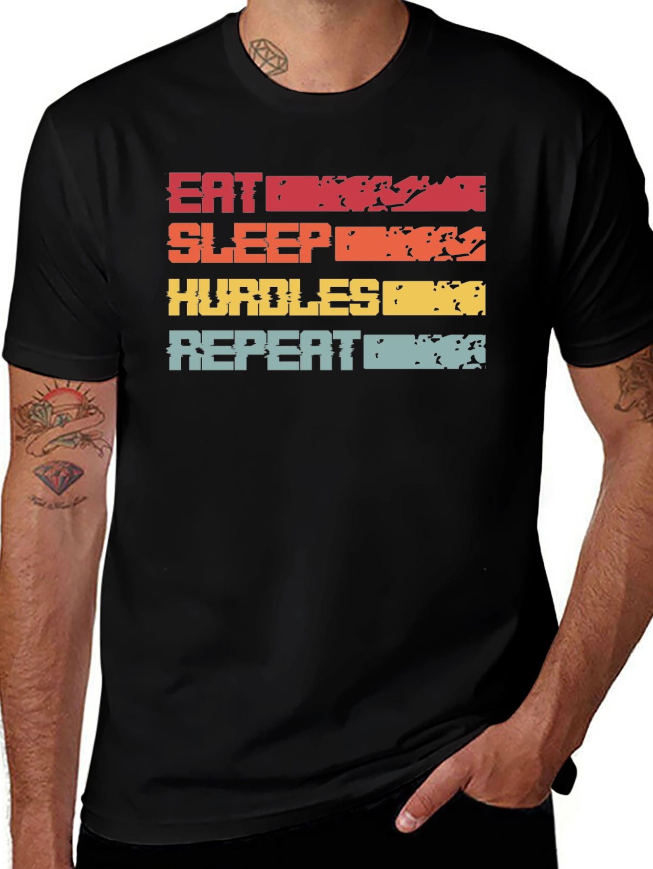 Eat Sleep Hurdles Repeat T-Shirt