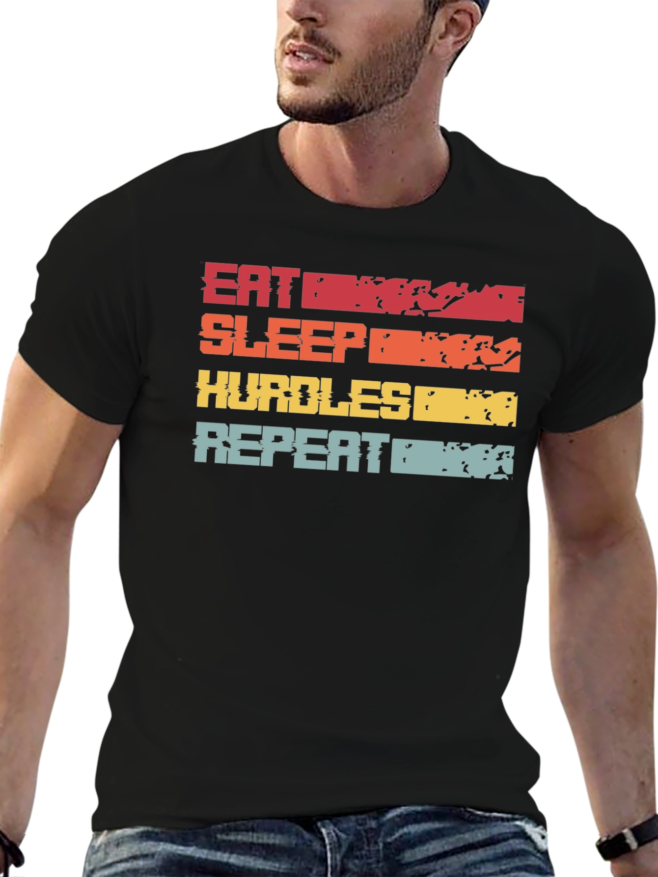 Eat Sleep Hurdles Repeat T-Shirt