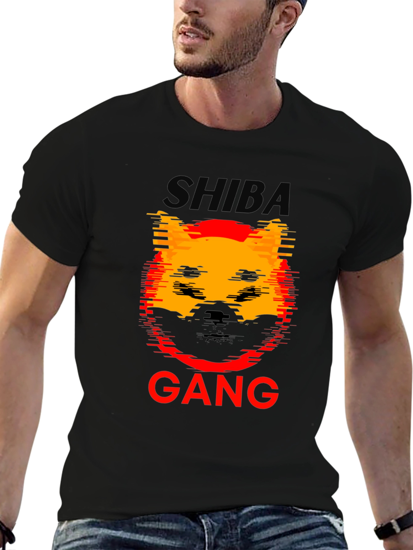 Shiba Gang Graphic Tee - Trendy Crypto Fashion