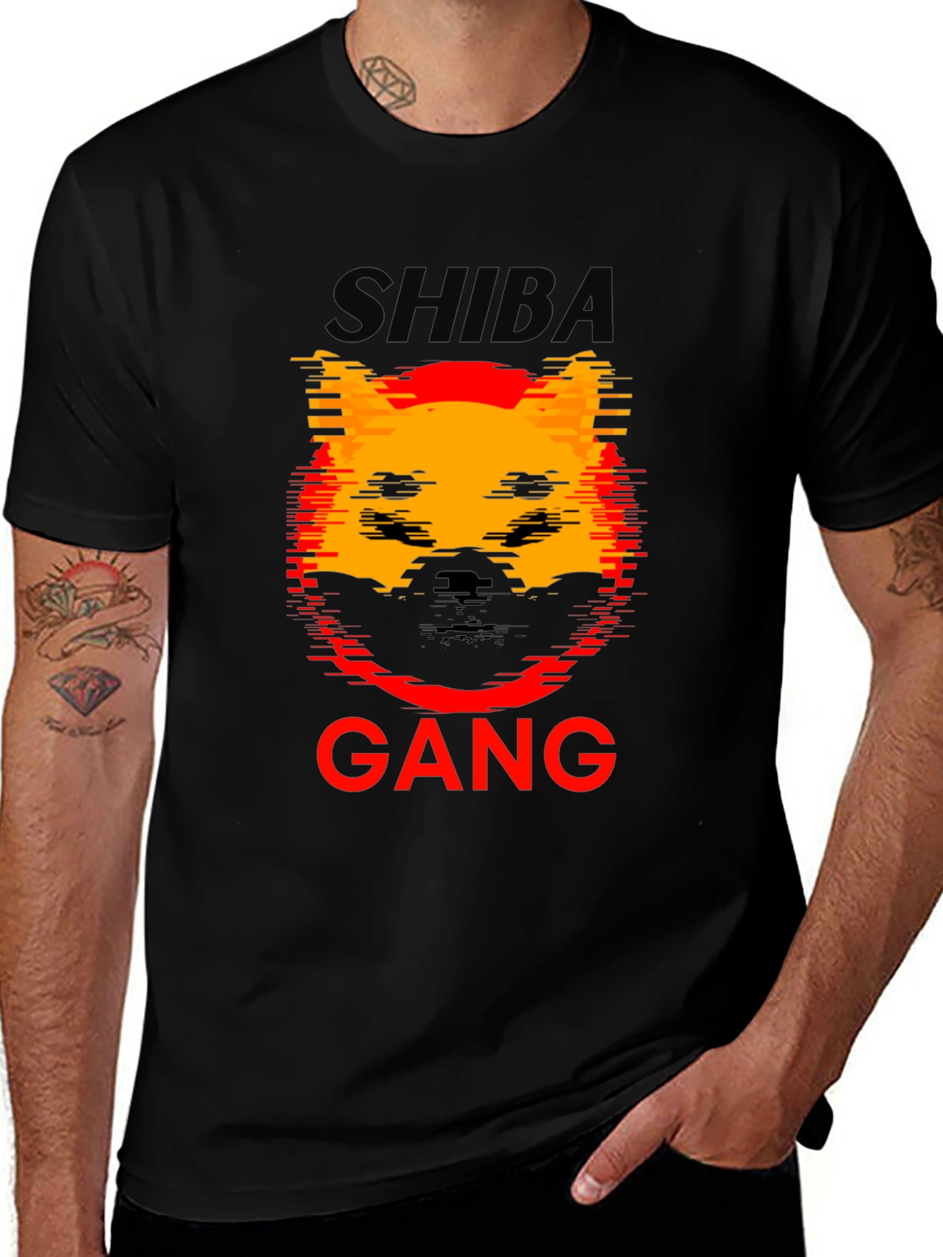 Shiba Gang Graphic Tee - Trendy Crypto Fashion