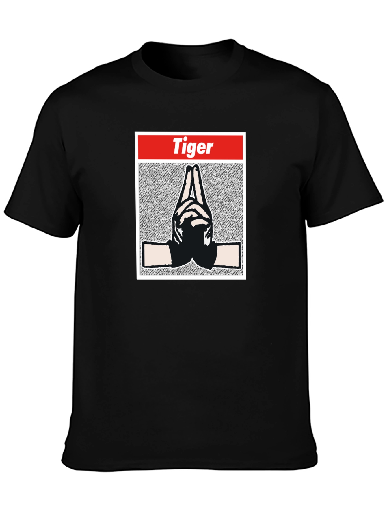 Tiger Hands Black T-Shirt