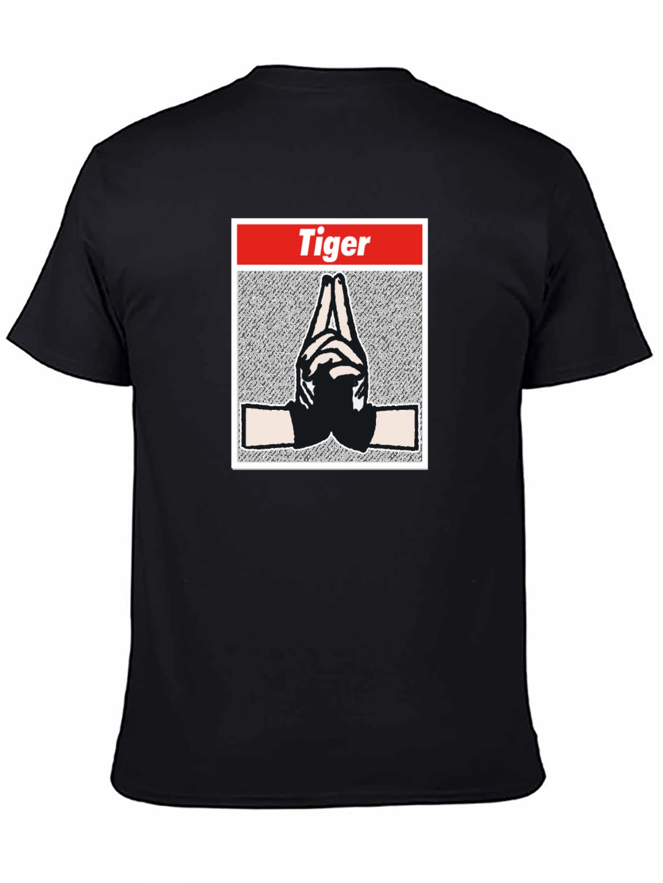 Tiger Hands Black T-Shirt