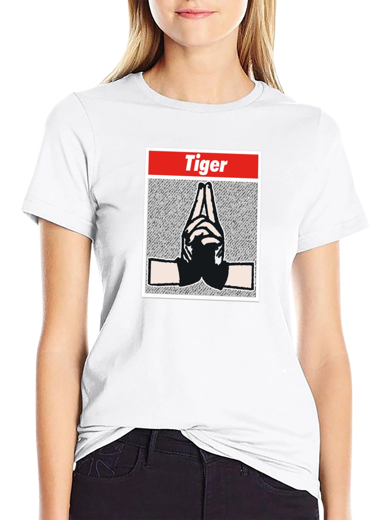 Tiger Hands Black T-Shirt