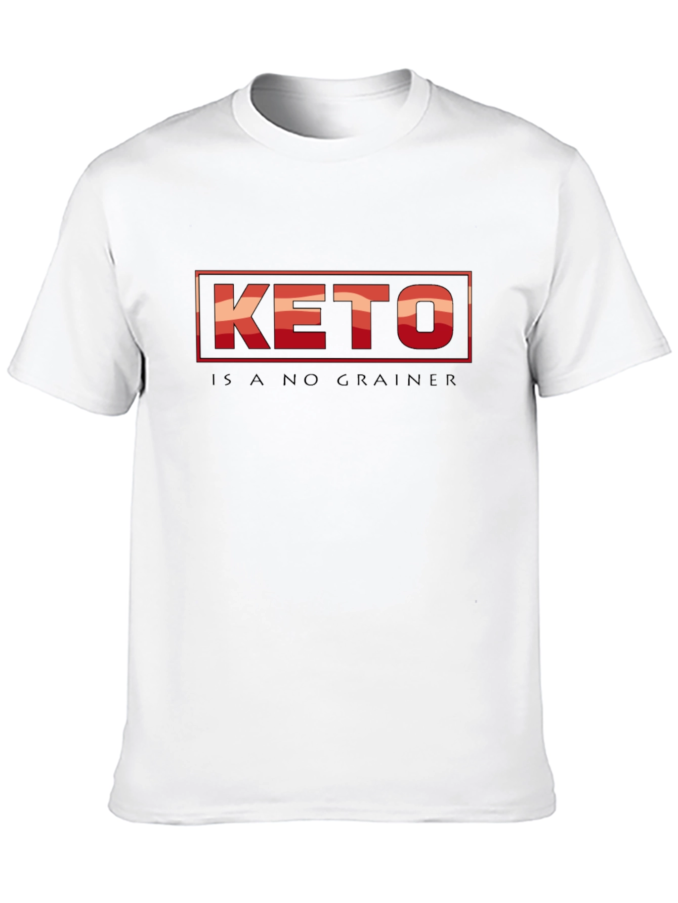 Keto Is A No-brainer Black Graphic T-Shirt